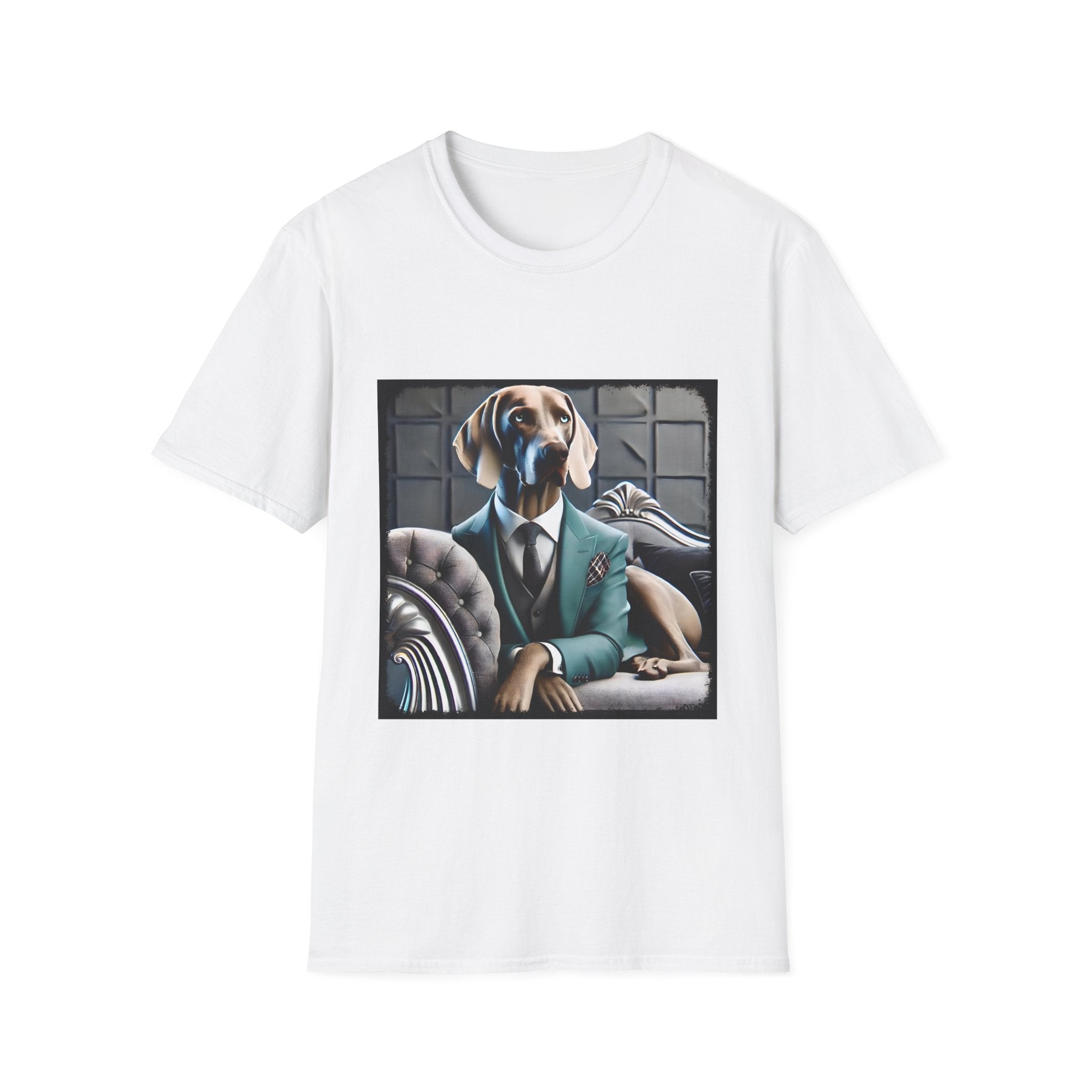 Weimaraner Teal Gent | Unisex Dog T-Shirt