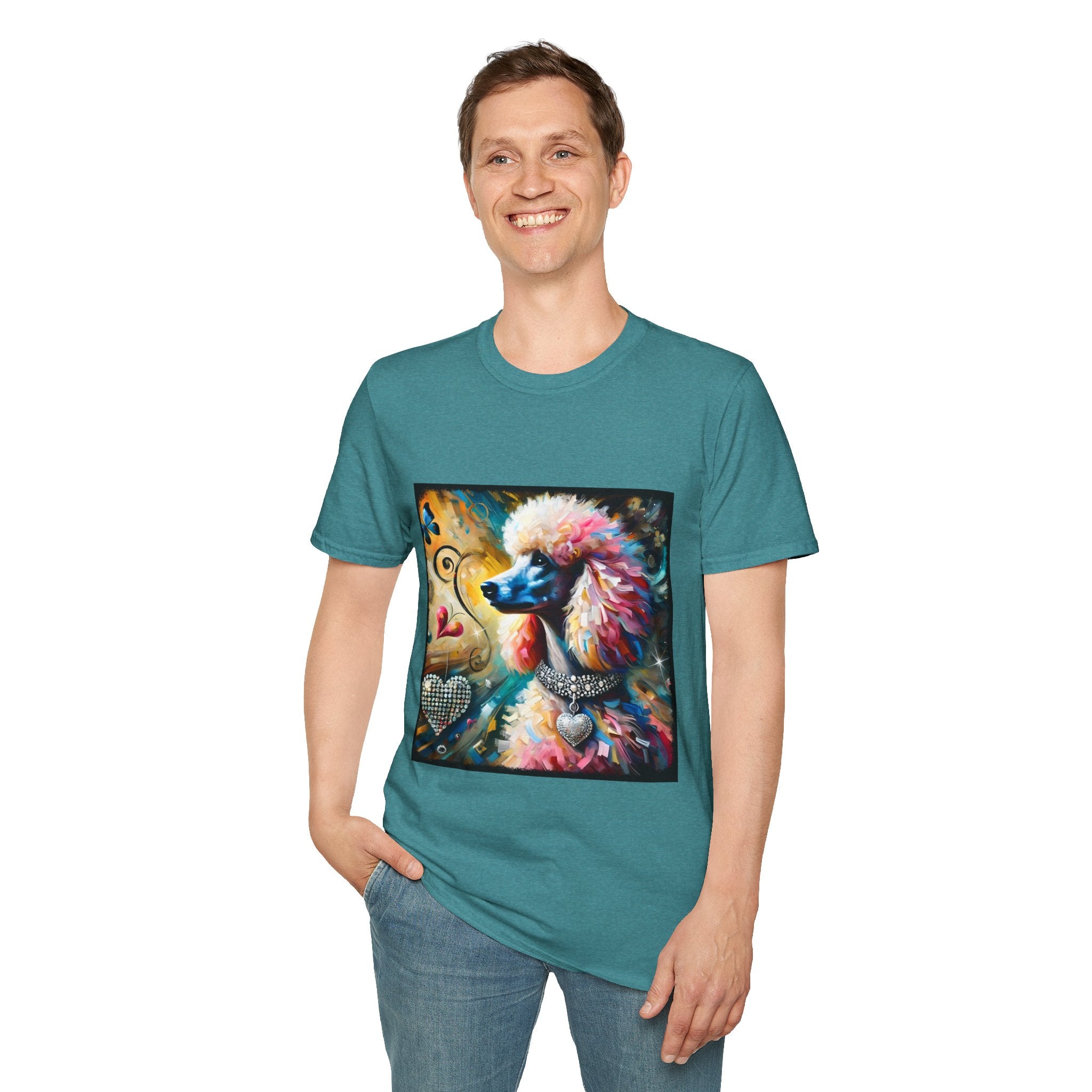 Poodle Diamond Heart Classic | Unisex Dog T-Shirt