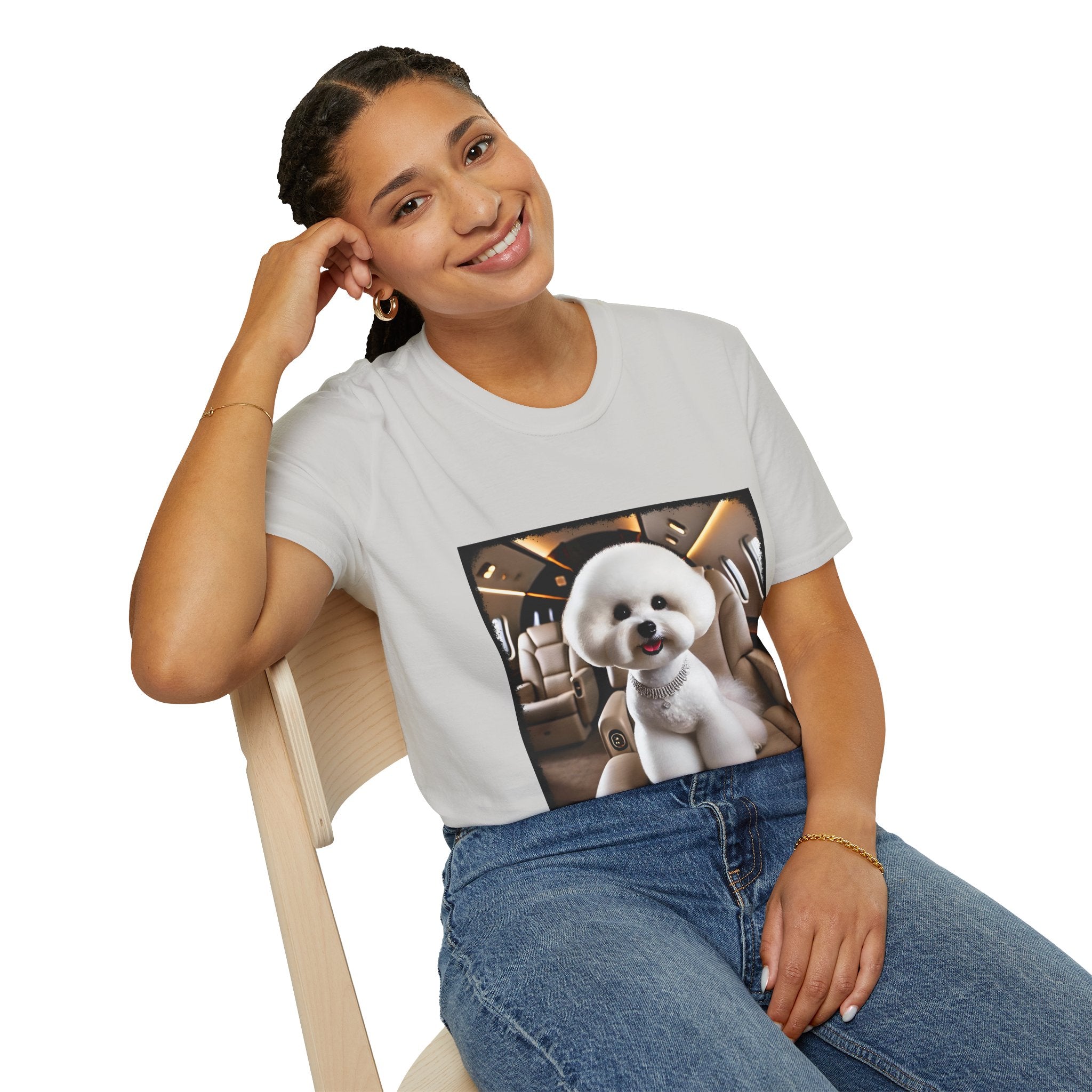Bichon Frise Friendly Flier | Unisex Dog T-Shirt