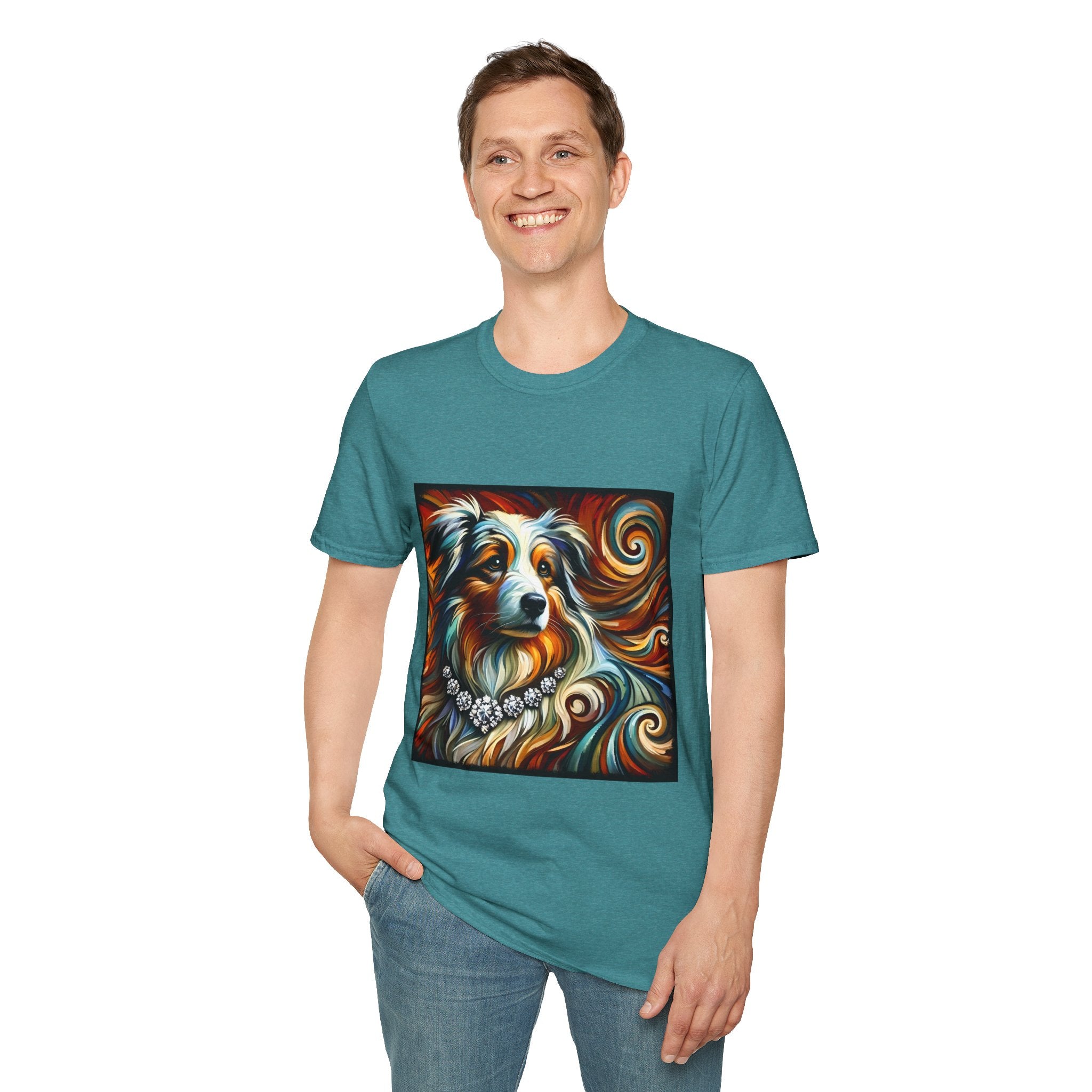 Australian Shepherd Diamond Swirl | Unisex Dog T-Shirt