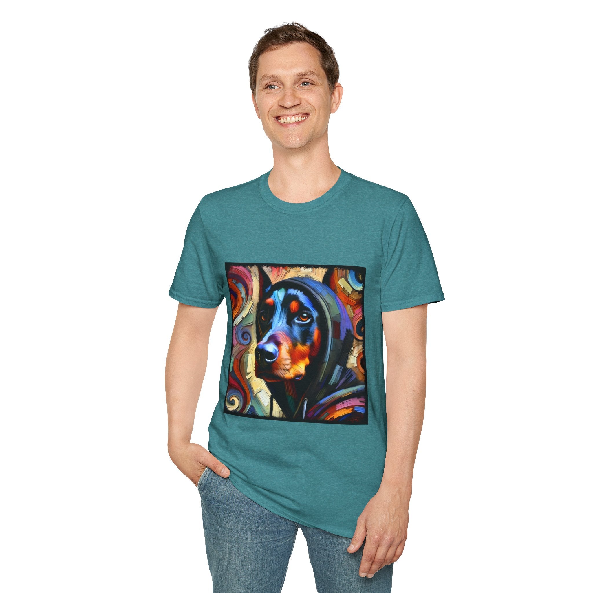 Doberman Pinscher Relaxed Swirl | Unisex Dog T-Shirt