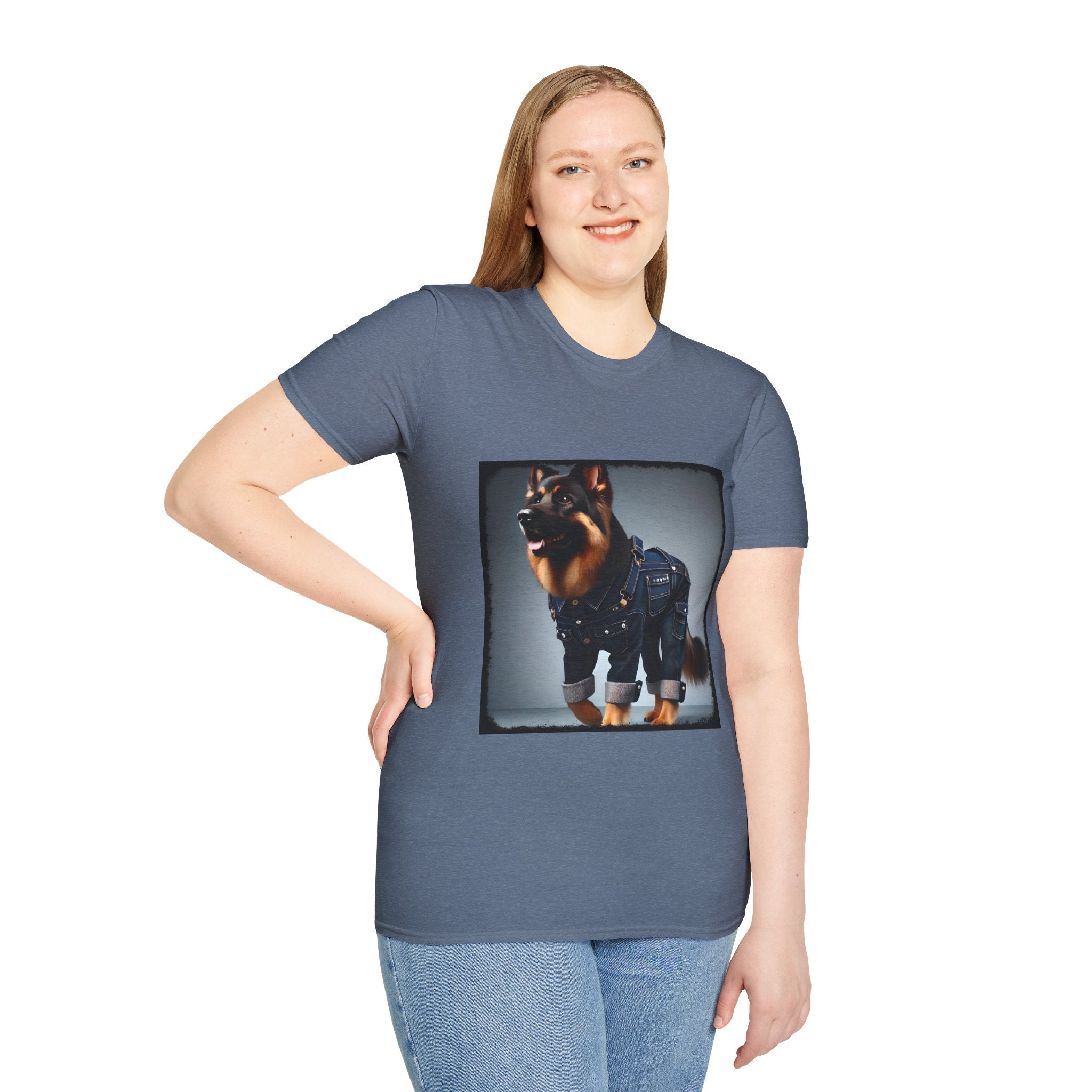 German Shepherd Denim Dream | Unisex Dog T-Shirt