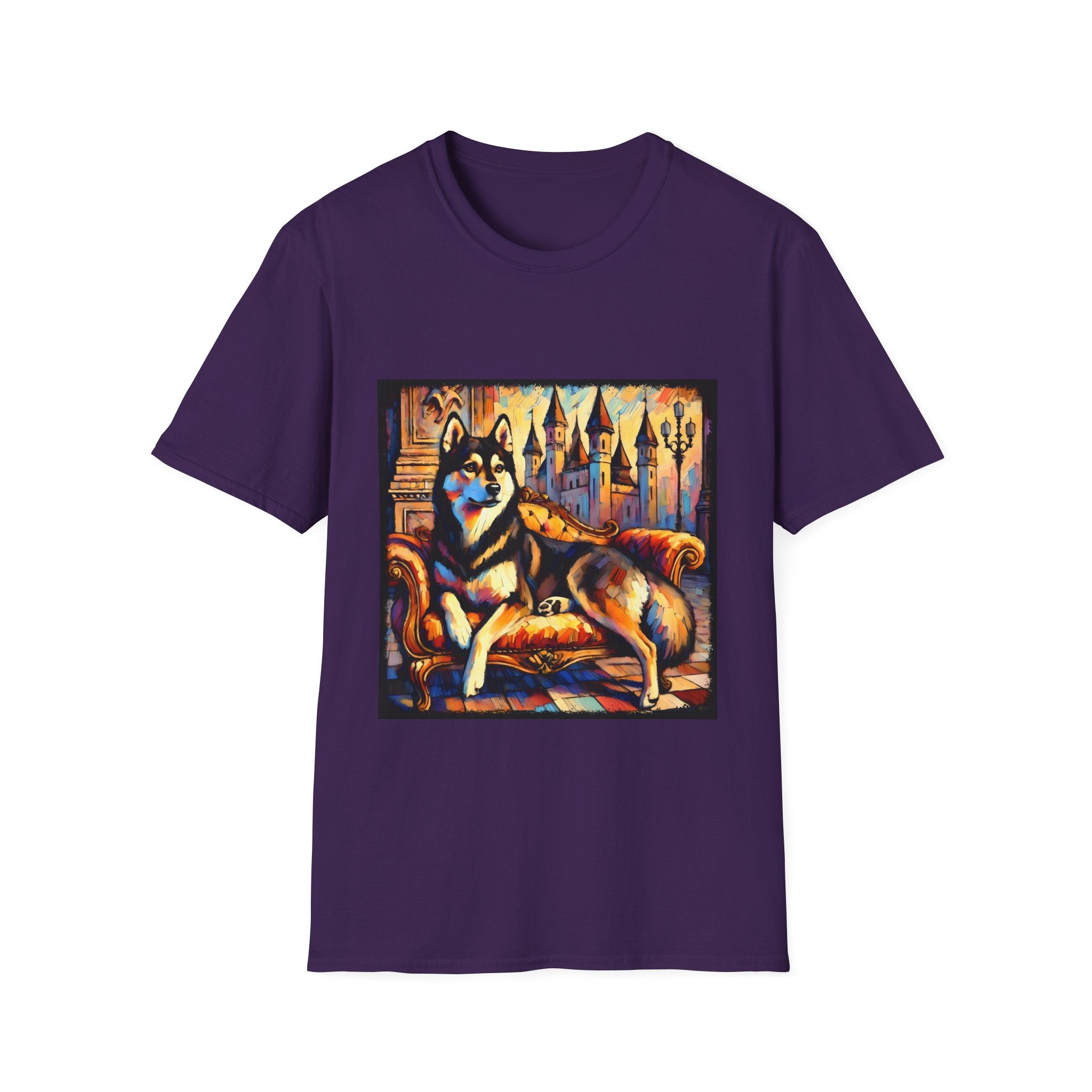 Siberian Husky Watercolor Classic | Unisex Dog T-Shirt