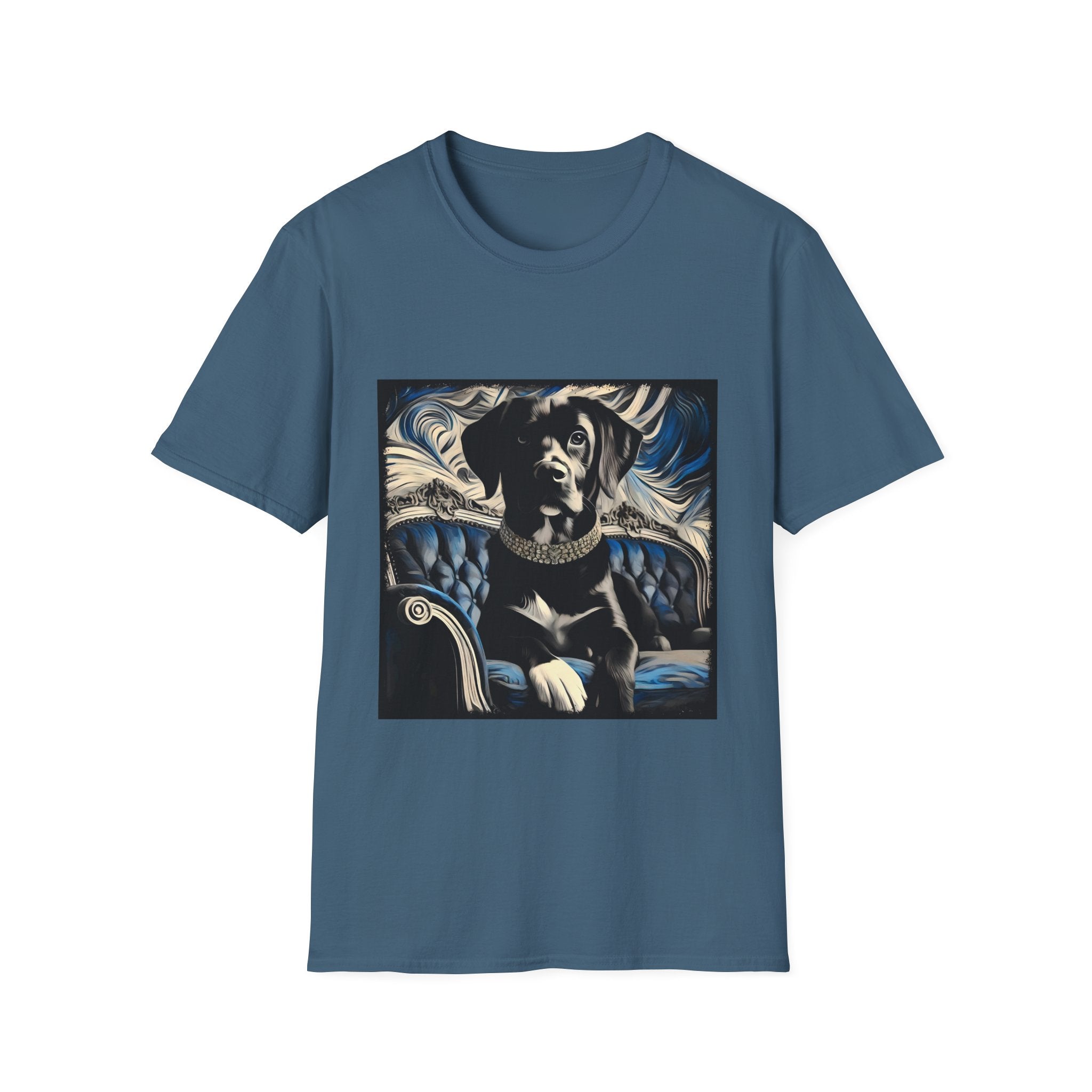 Labrador Retriever Blue and Black Swirl | Unisex Dog T-Shirt
