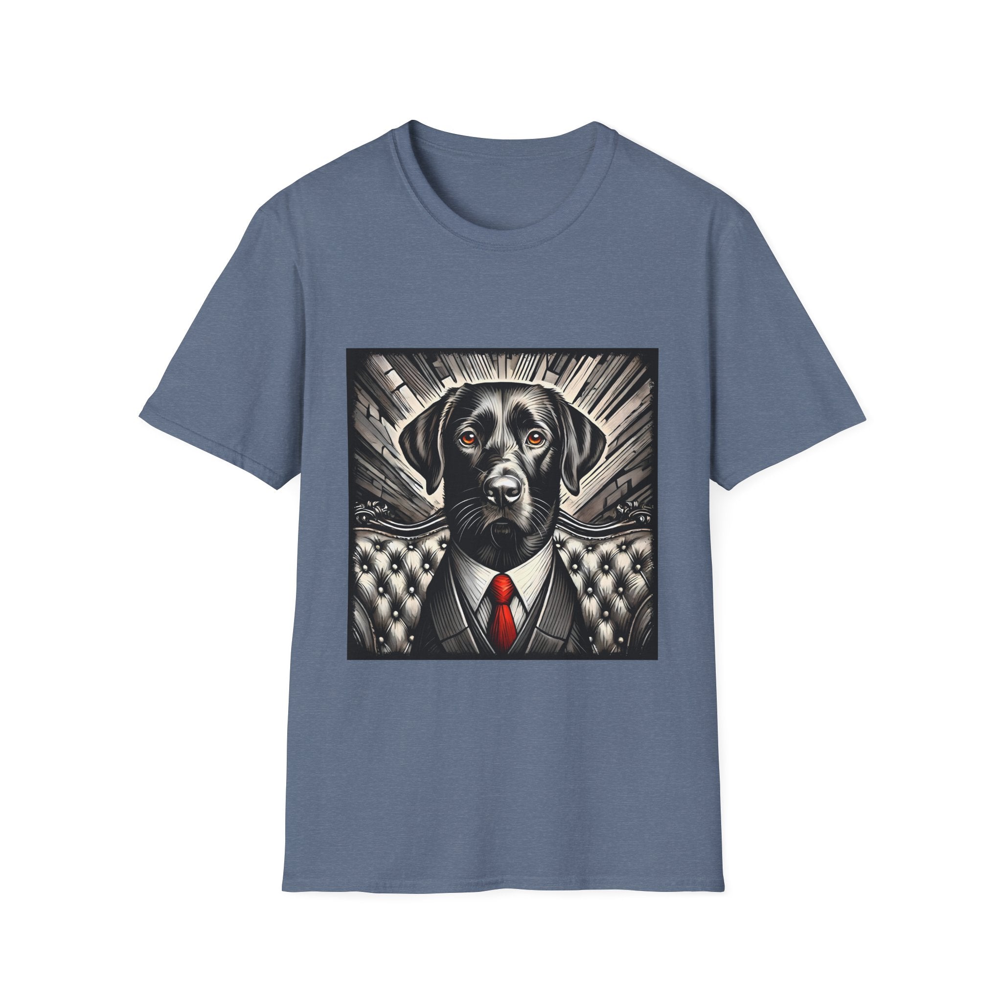 Labrador Retriever B&W Bold Red Tie | Unisex Dog T-Shirt