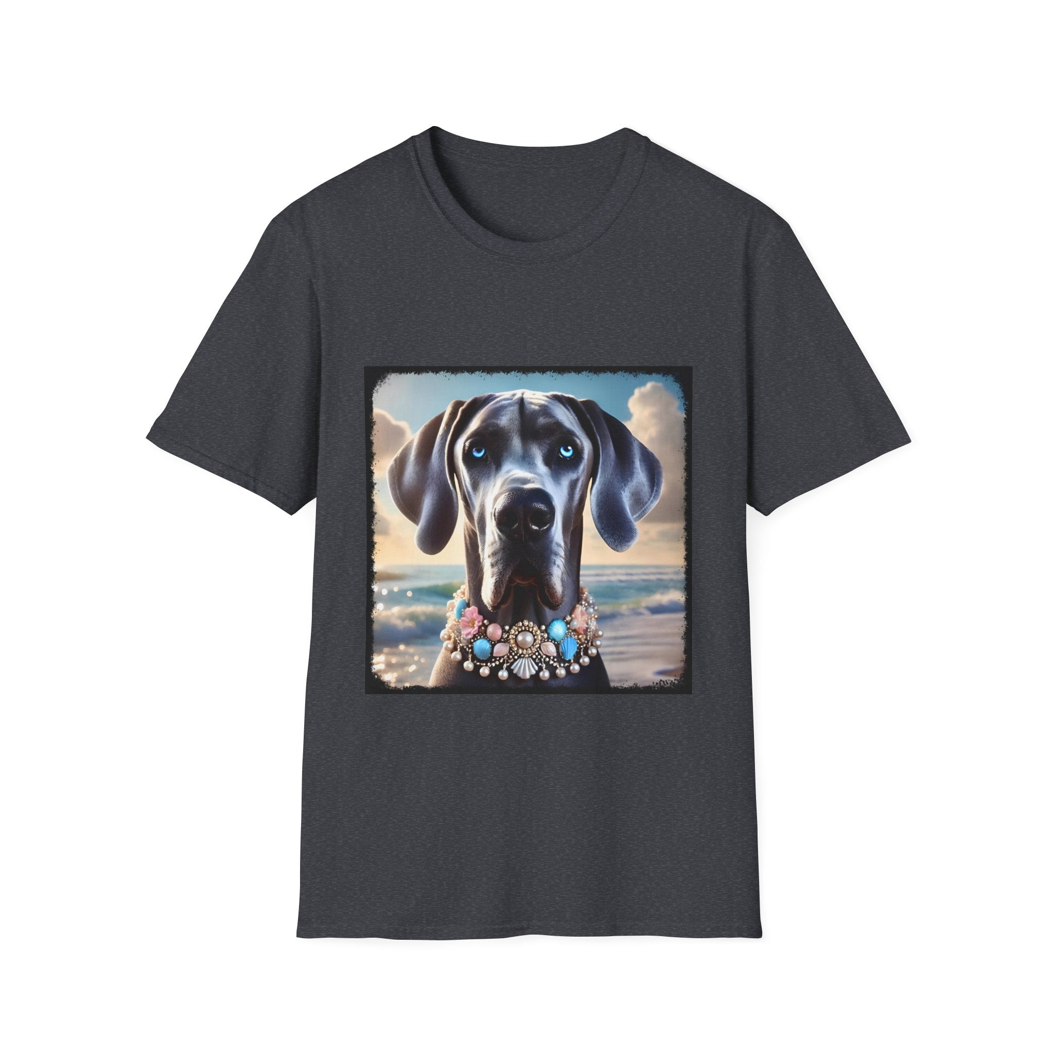 Great Dane Beach Beauty | Unisex Dog T-Shirt