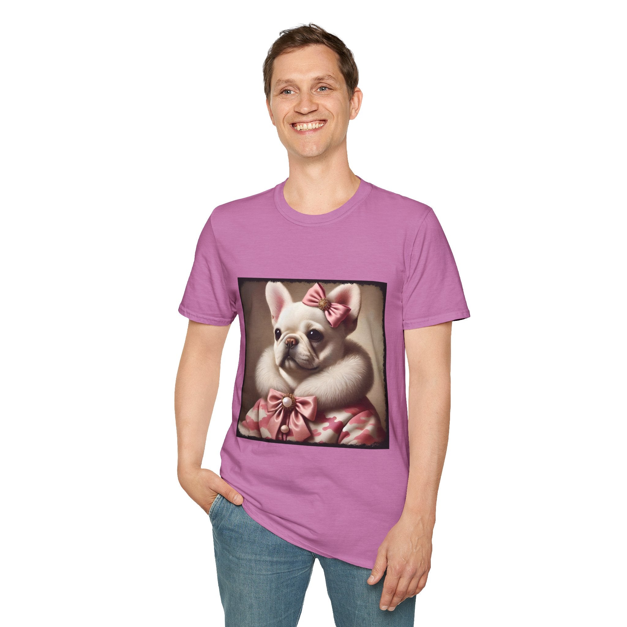 French Bulldog Camo Snow Princess | Unisex Softstyle T-Shirt