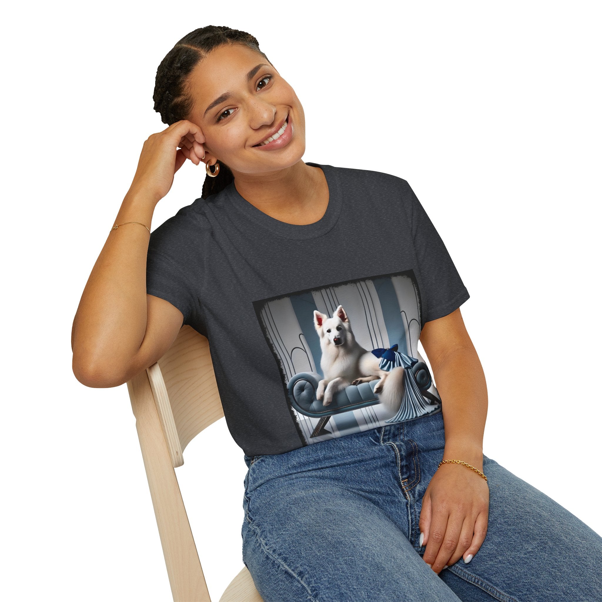 German Shepherd Blue Icon | Unisex Dog T-Shirt