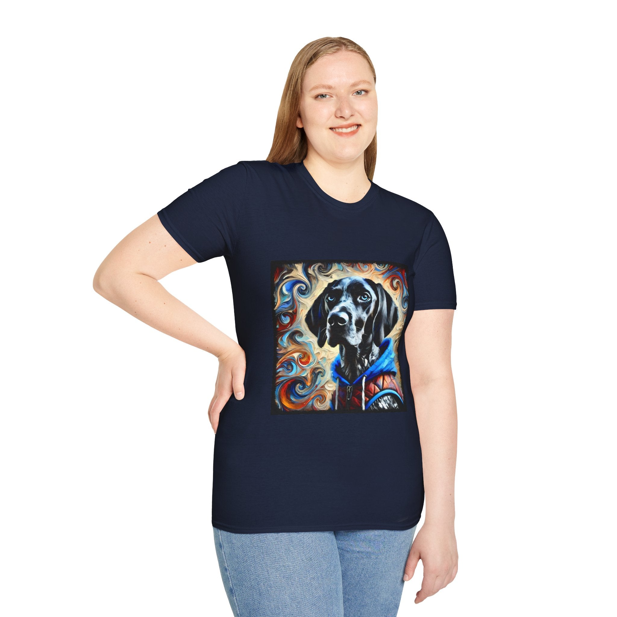 German Shorthaired Pointer Urban Swirl | Unisex Dog T-Shirt