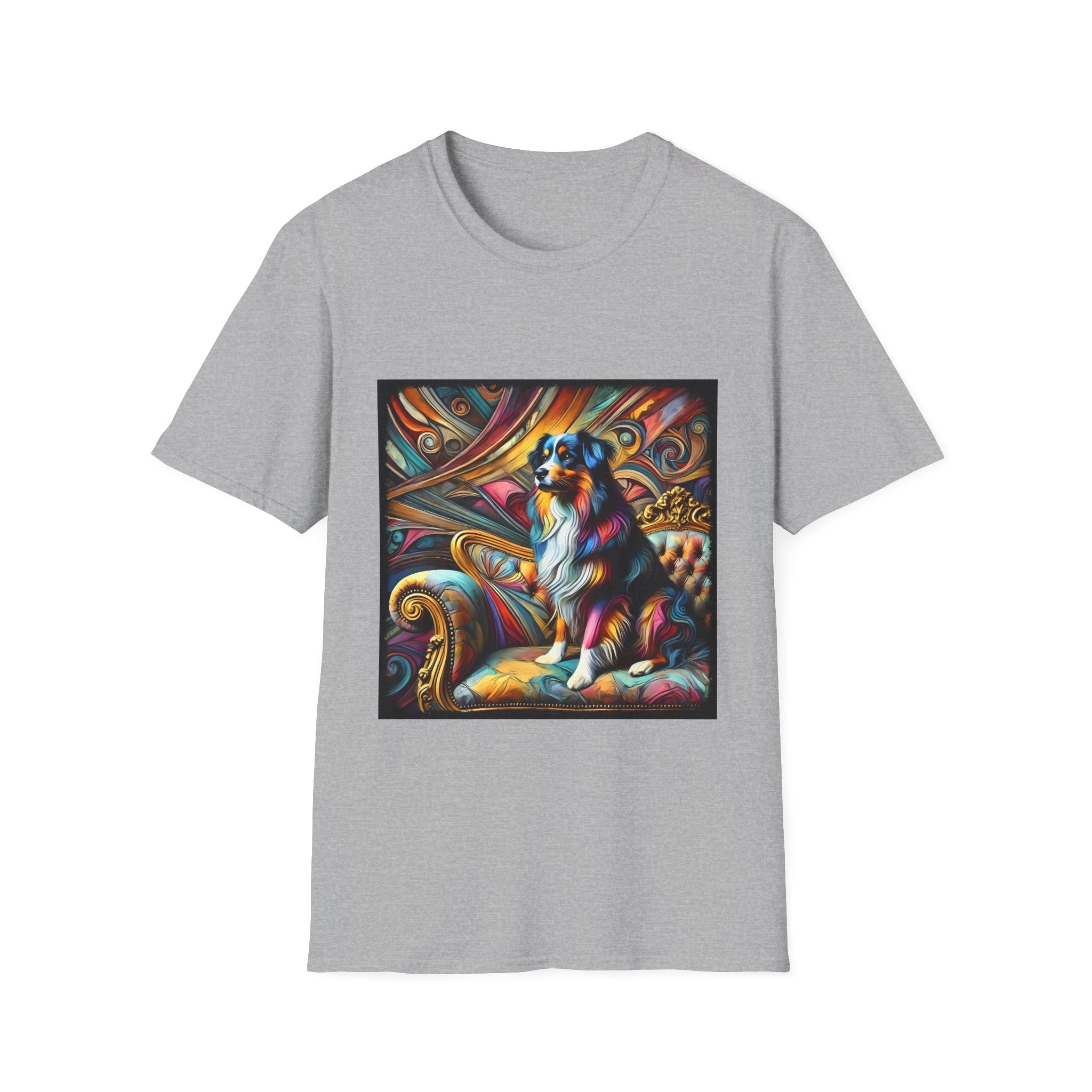 Australian Shepherd Vivd Swirl | Unisex Dog T-Shirt