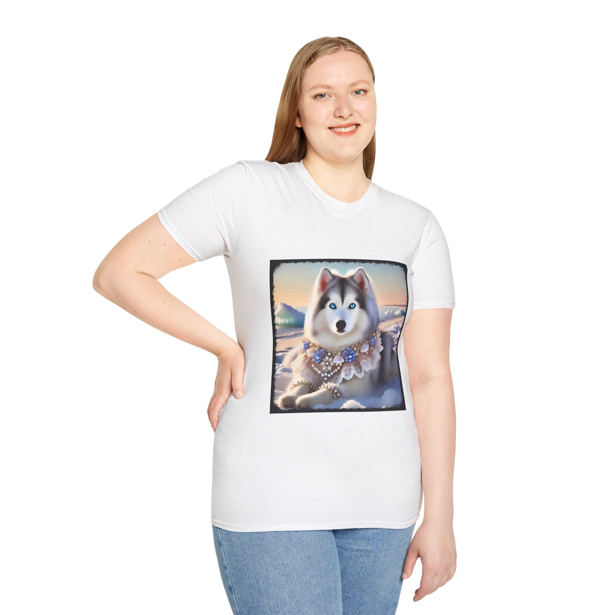 Siberian Husky Snow Princess | Unisex Dog T-Shirt