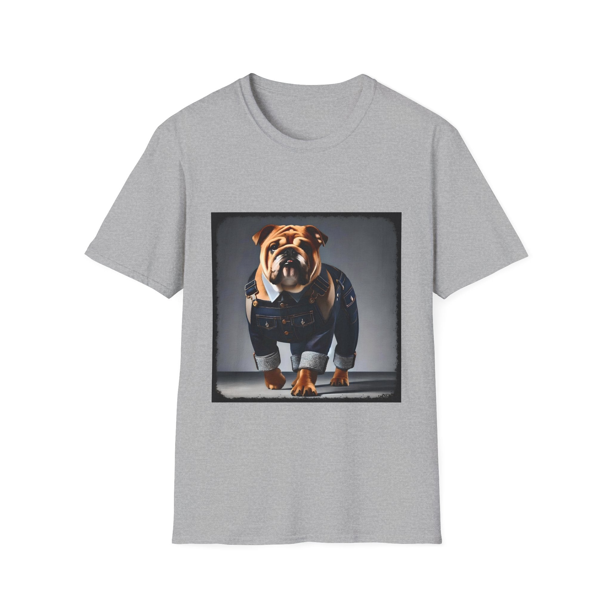 Bulldog Denim Dream | Unisex Dog T-Shirt