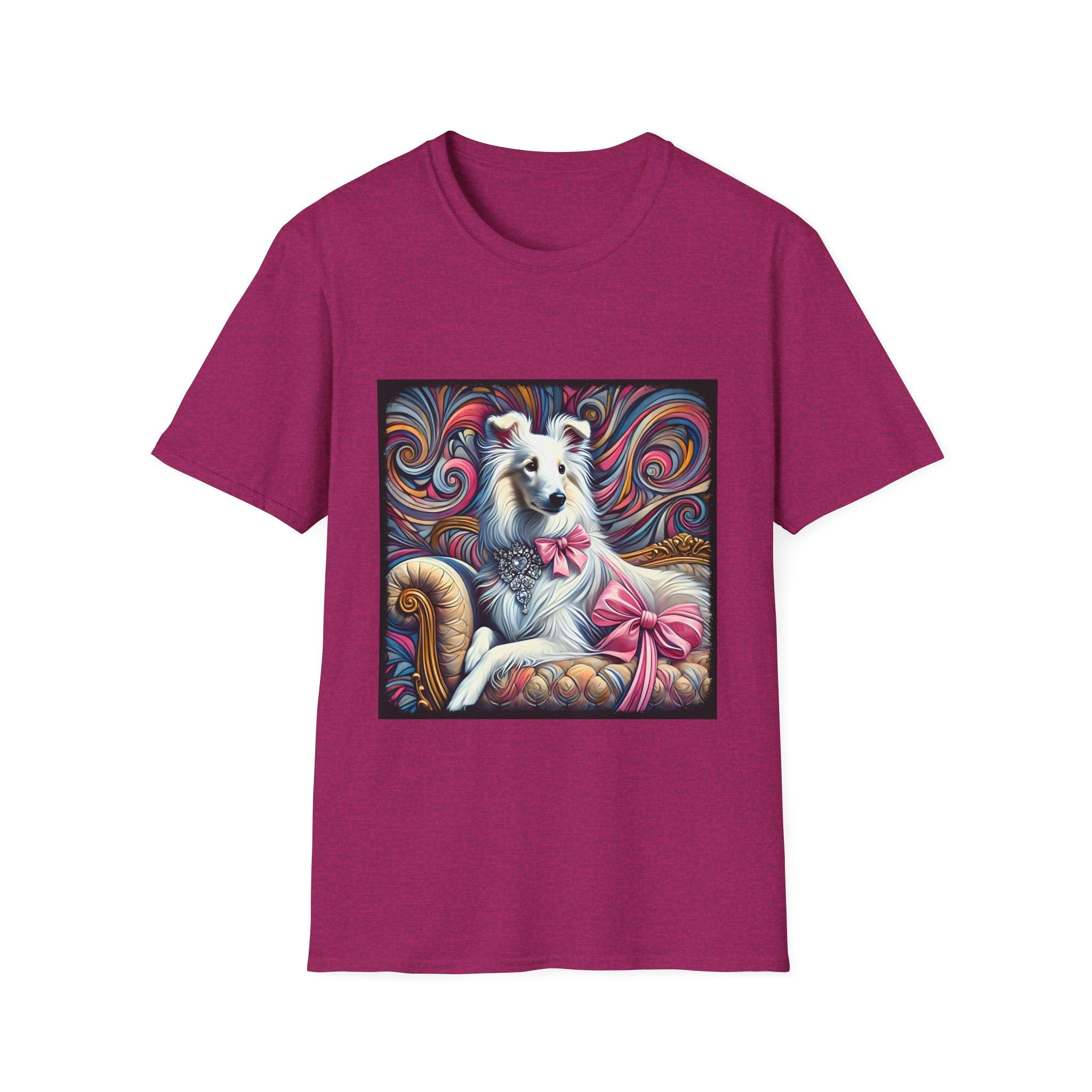 Collie Pink Princess Swirl | Unisex Dog T-Shirt