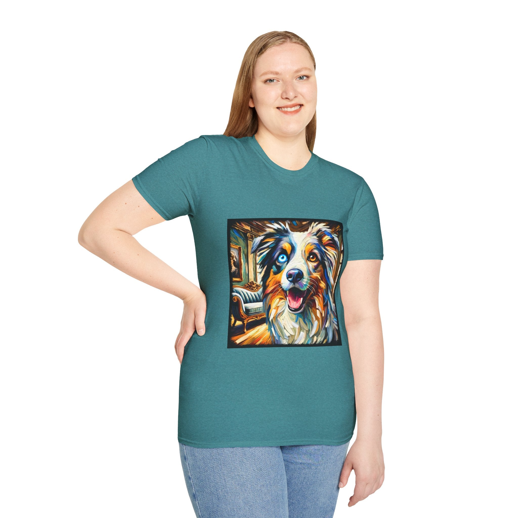 Australian Shepherd Blissful Swirl | Unisex Dog T-Shirt