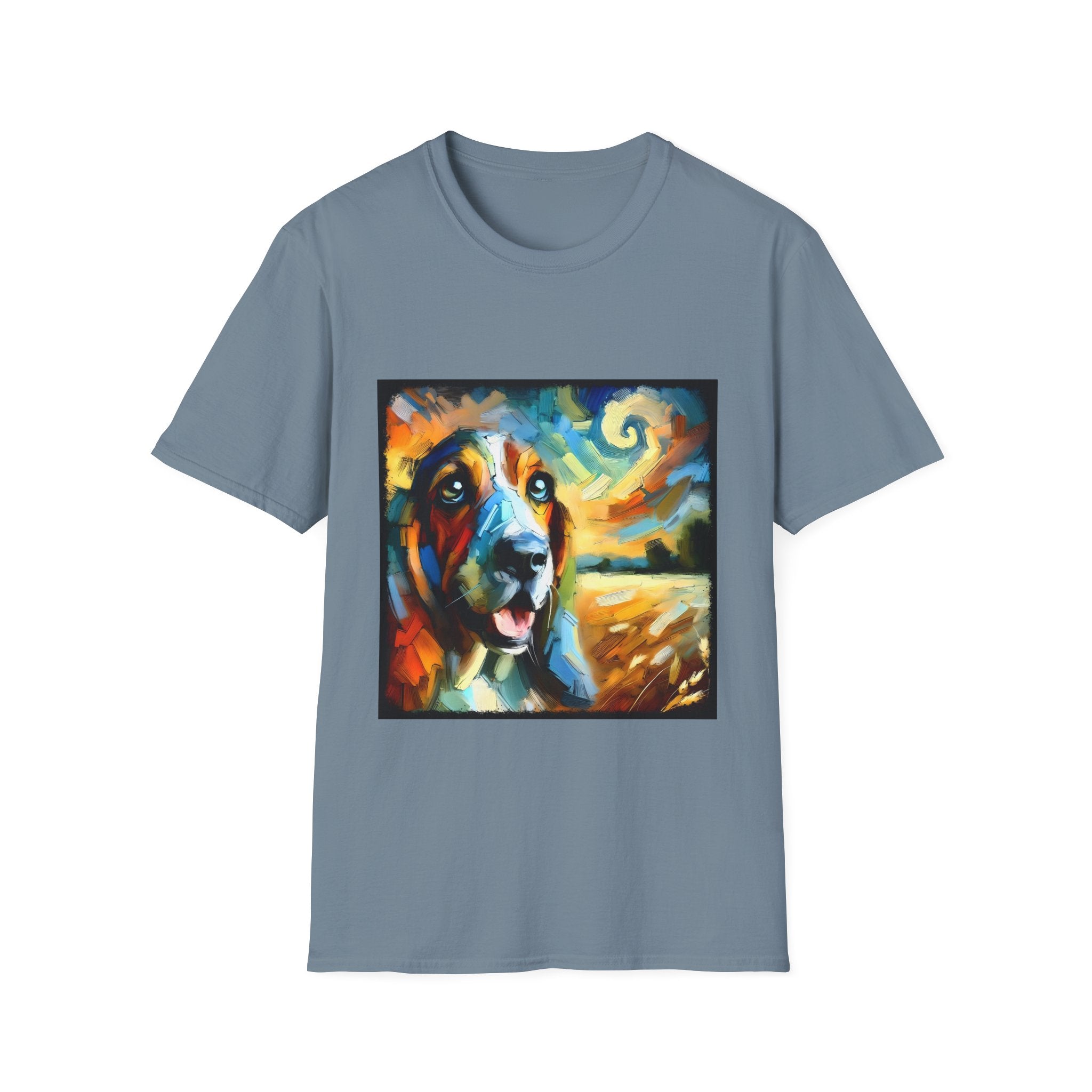 Basset Hound Sun Swirl | Unisex Dog T-Shirt