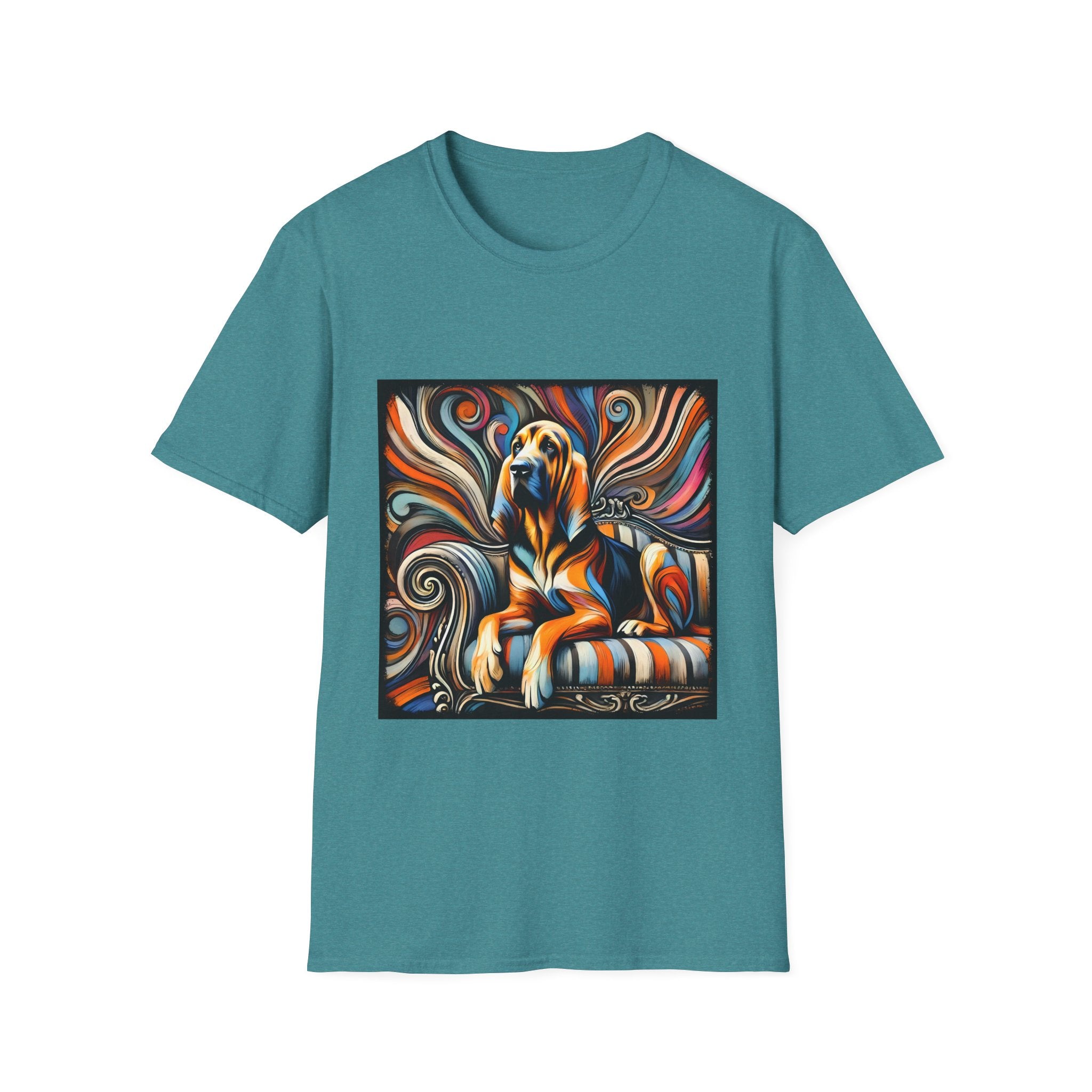 Bloodhound Fancy Swirl | Unisex Dog T-Shirt