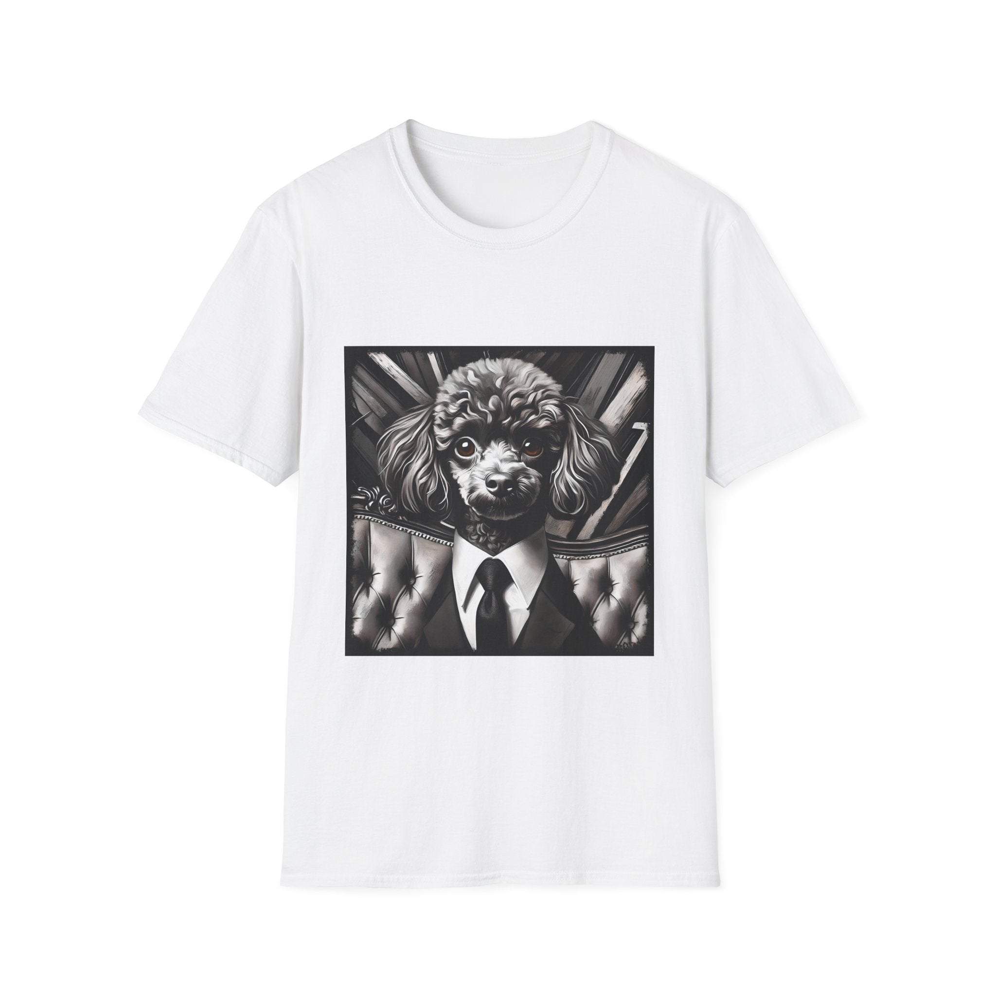 Poodle B&W Bold Eyes | Unisex Dog T-Shirt