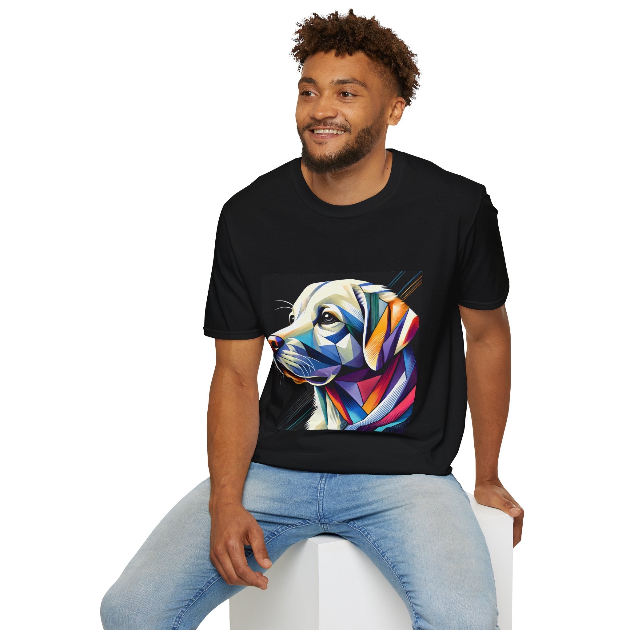 Labrador Retriever Multicolor Geometric | Unisex Dog T-Shirt