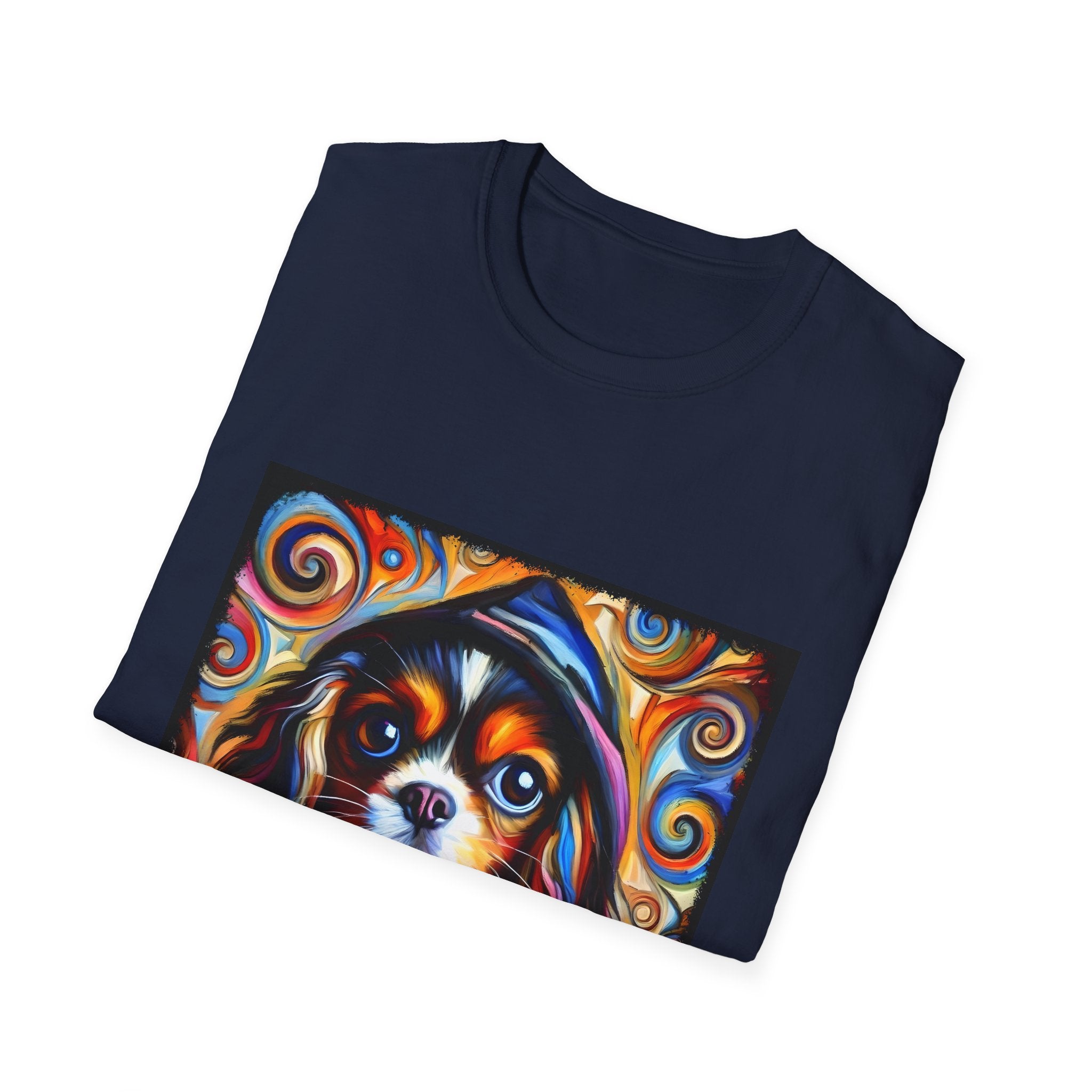 Cavalier King Charles Spaniel Relaxed Swirl | Unisex Dog T-Shirt