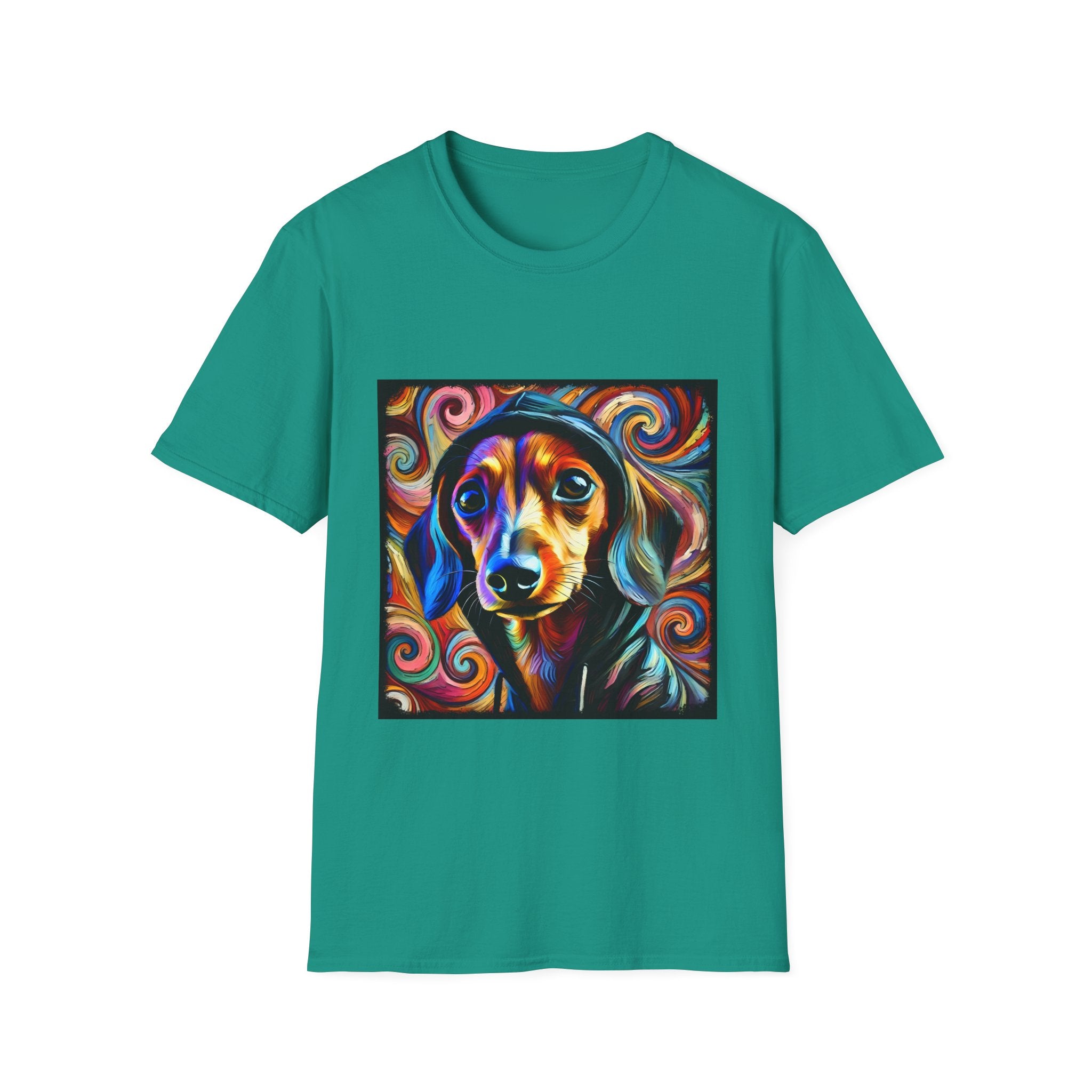 Dachshund Relaxed Swirl | Unisex Dog T-Shirt