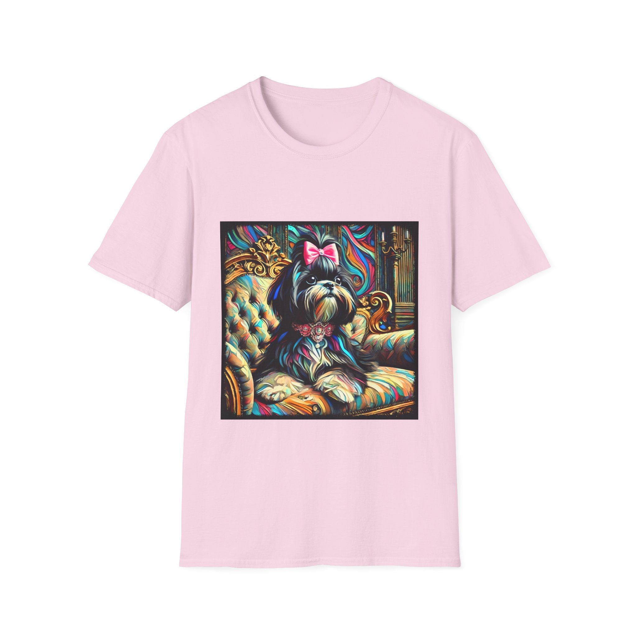 Shih Tzu Pink Bow Classic | Unisex Dog T-Shirt