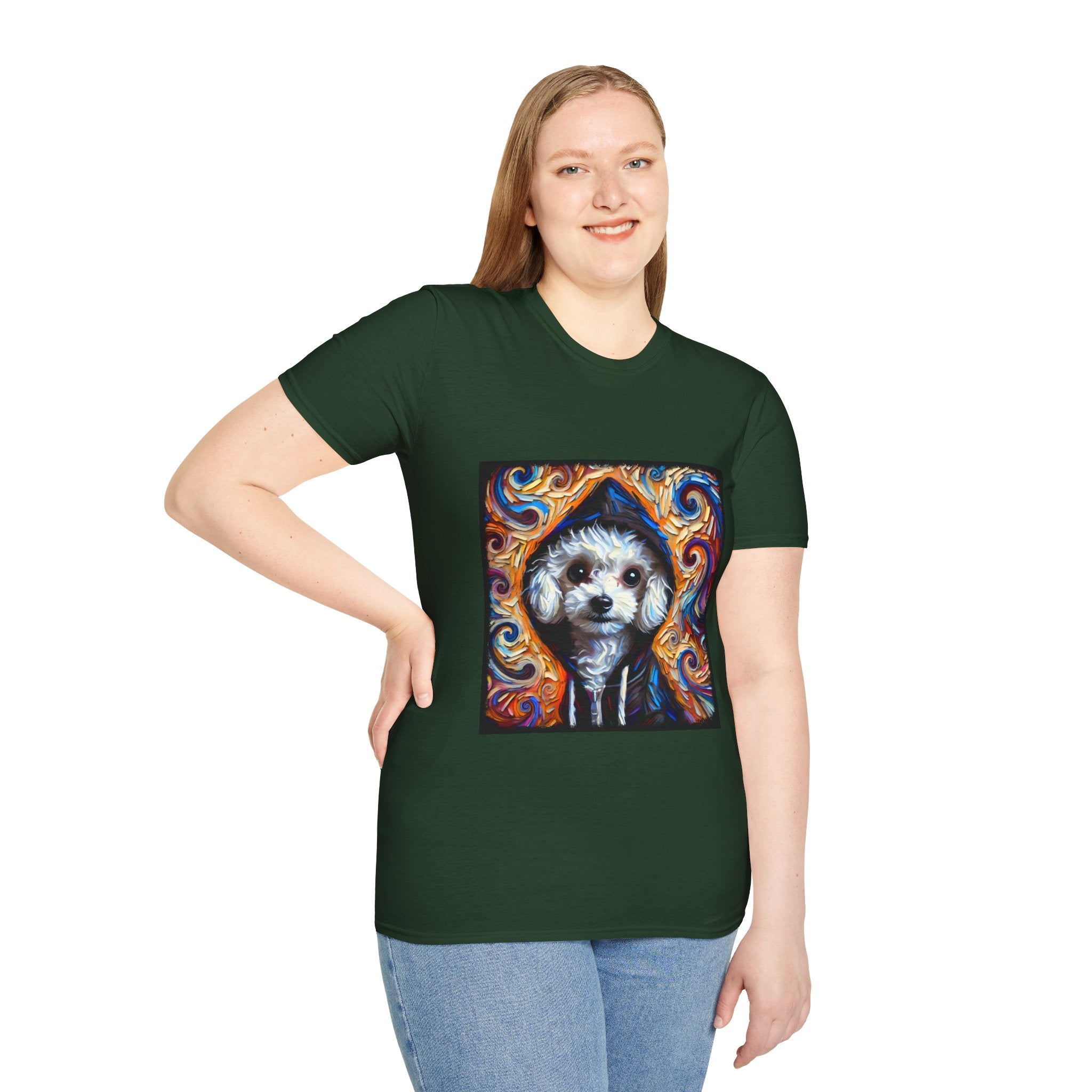 Poodle Bold Relaxed Swirl | Unisex Dog T-Shirt