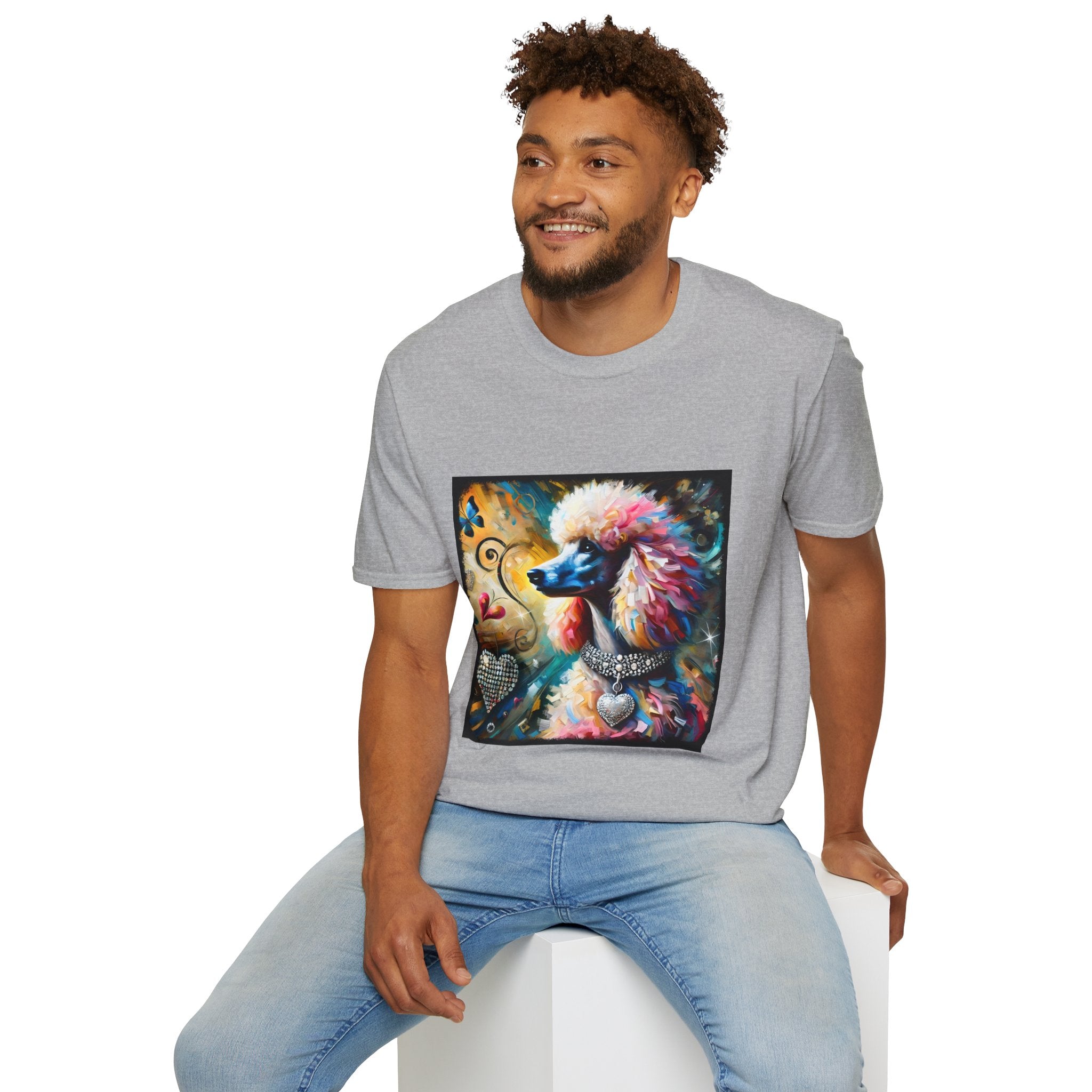 Poodle Diamond Heart Classic | Unisex Dog T-Shirt