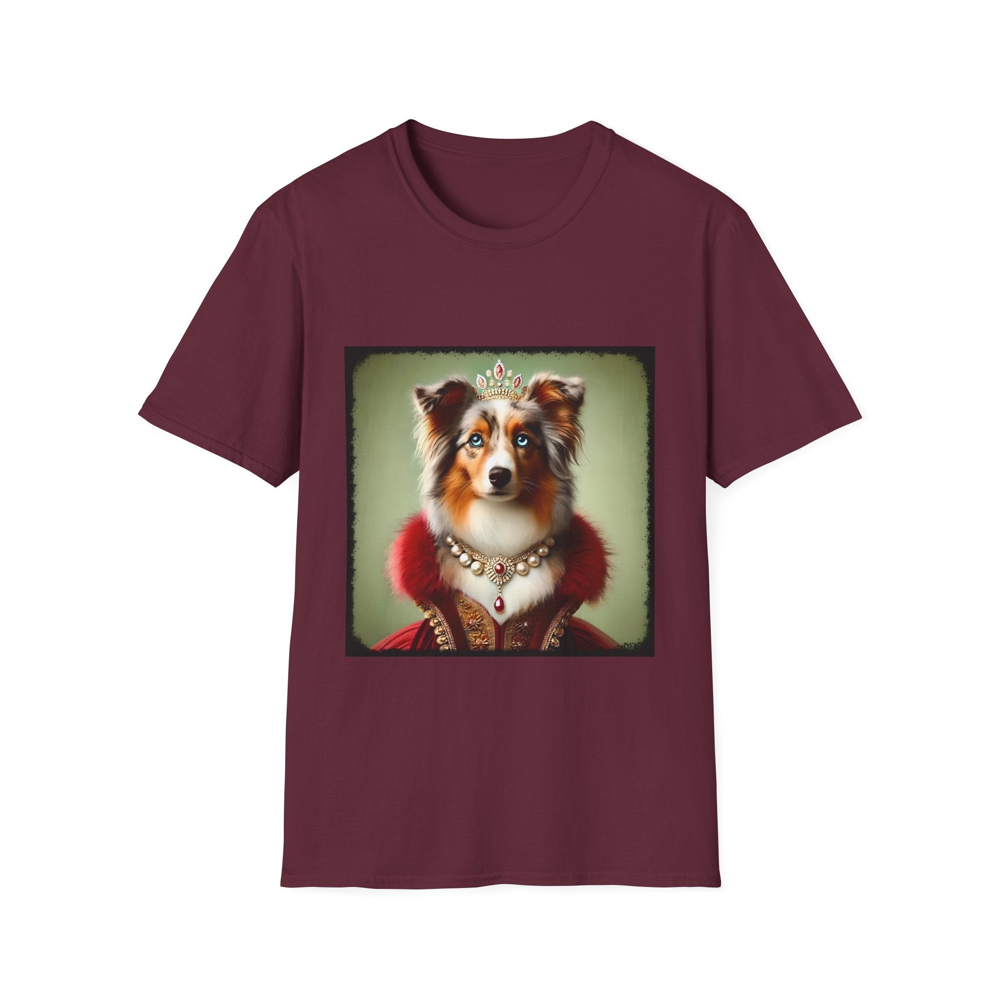 Miniature American Shepherd Red Merle Queen | Unisex Dog T-Shirt