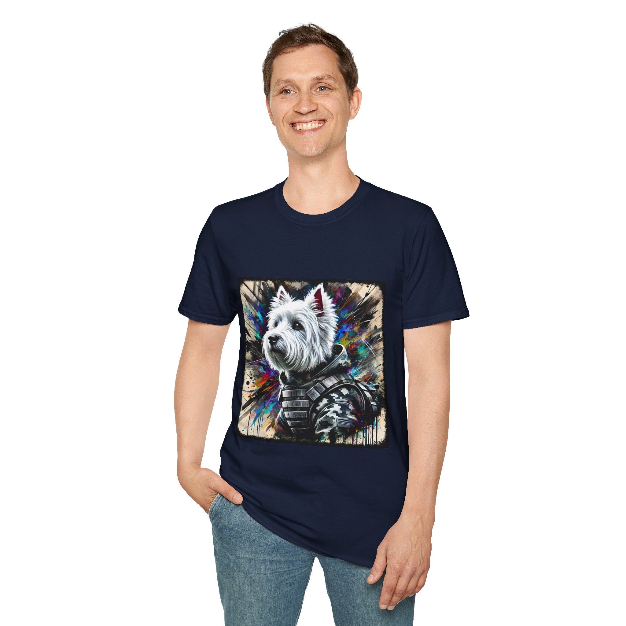 West Highland White Terrier Bold Camo Classic | Unisex Dog T-Shirt