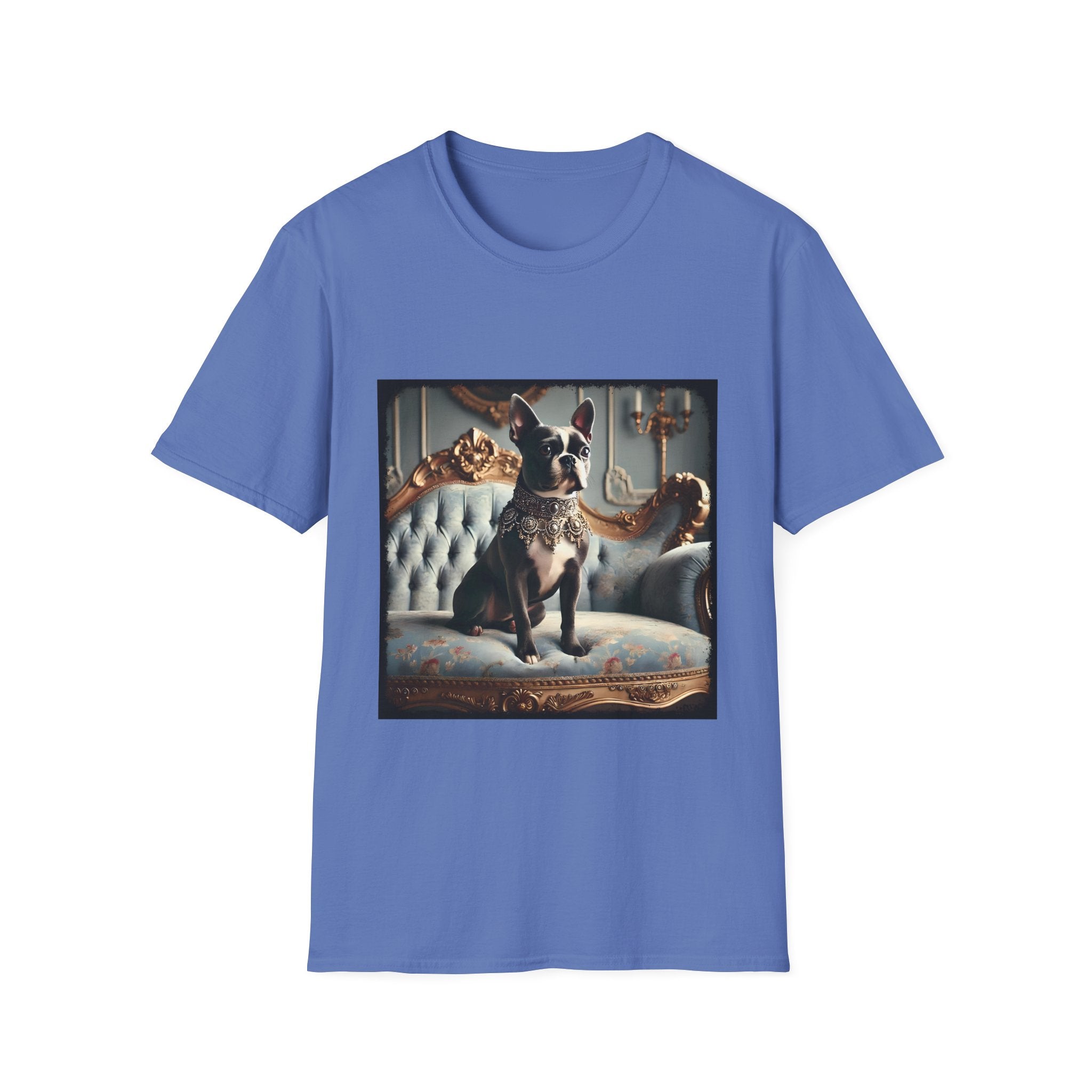 Boston Terrier Blue Royalty | Unisex Dog T-Shirt
