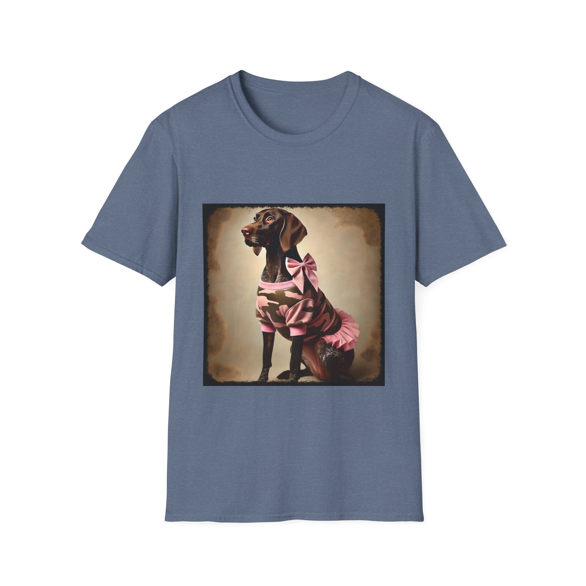 German Shorthaired Pointer Pink Camo Cutie | Unisex Dog T-Shirt