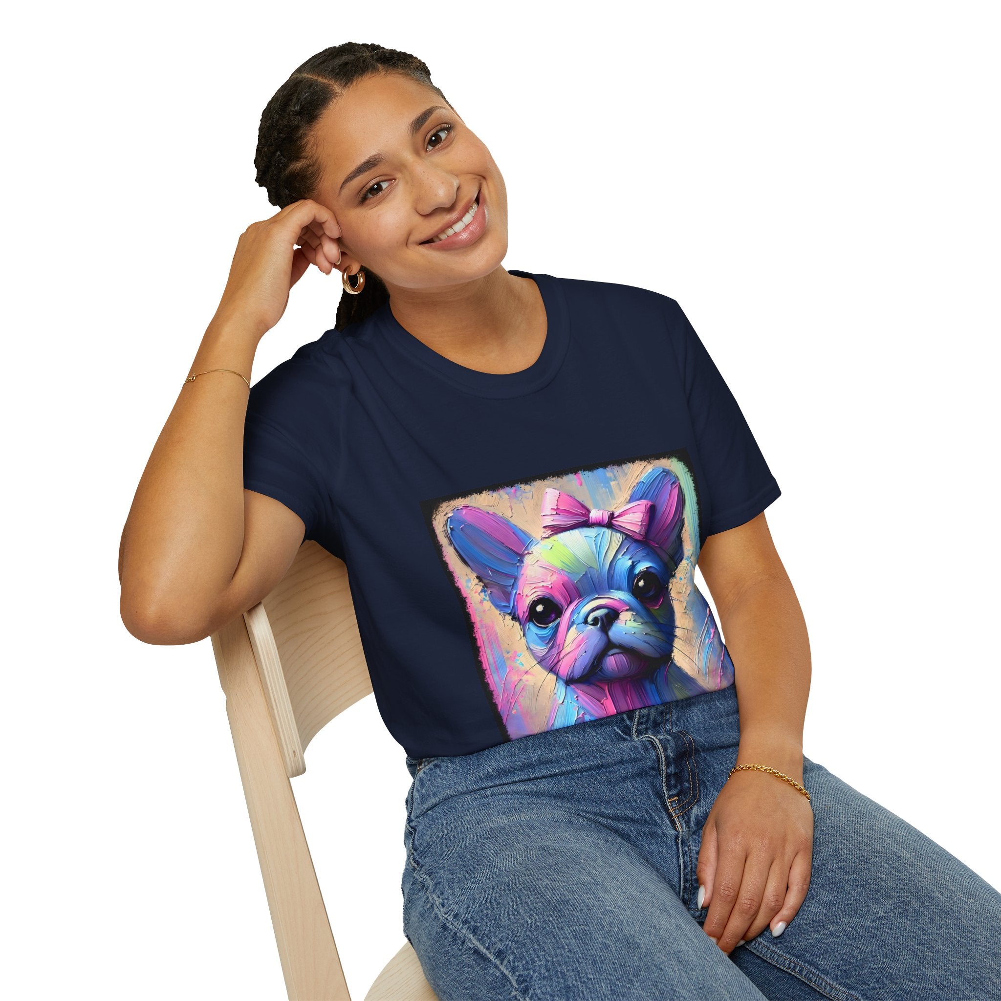 French Bulldog Neon Classic | Unisex Dog T-Shirt