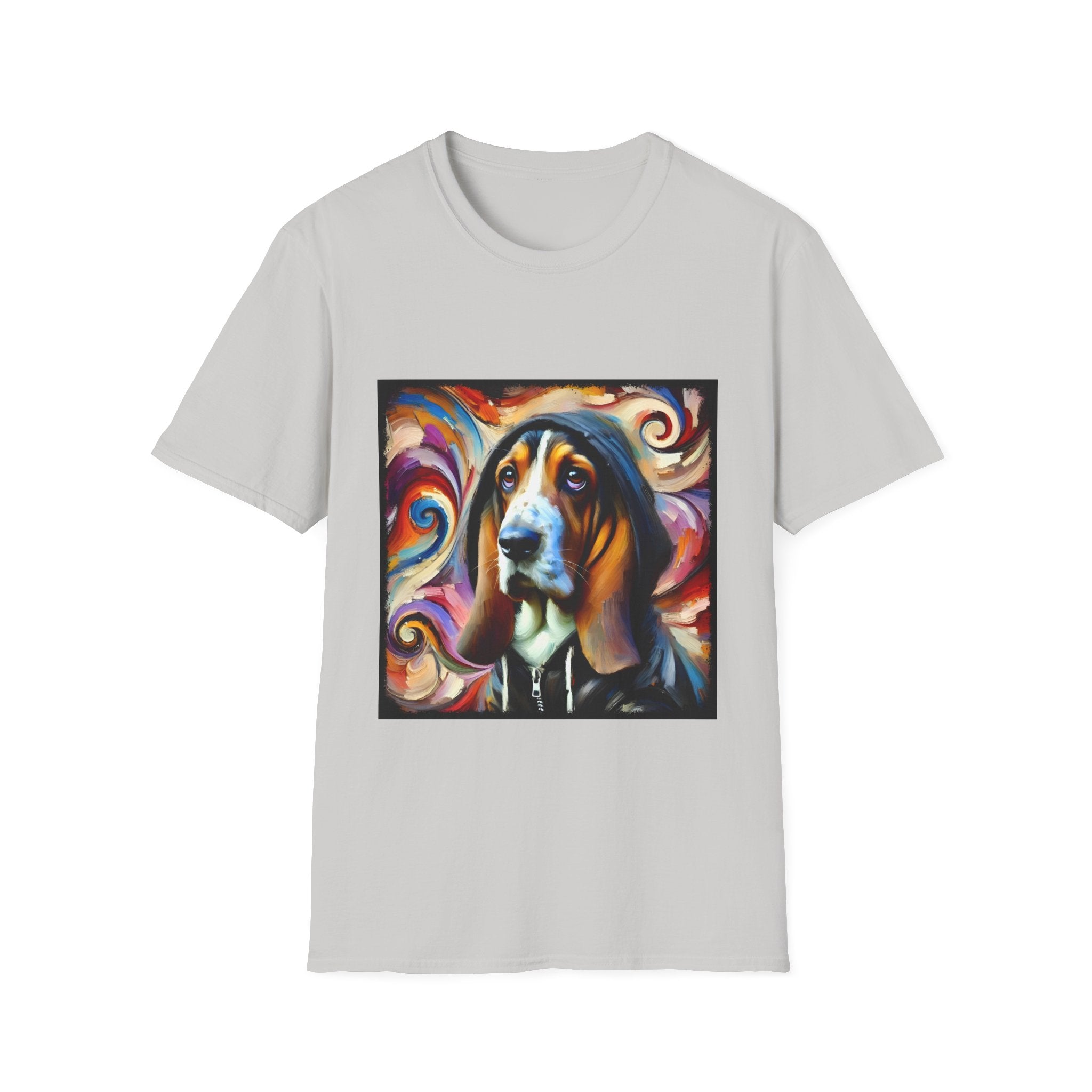 Basset Hound Hoodie Swirl | Unisex Dog T-Shirt