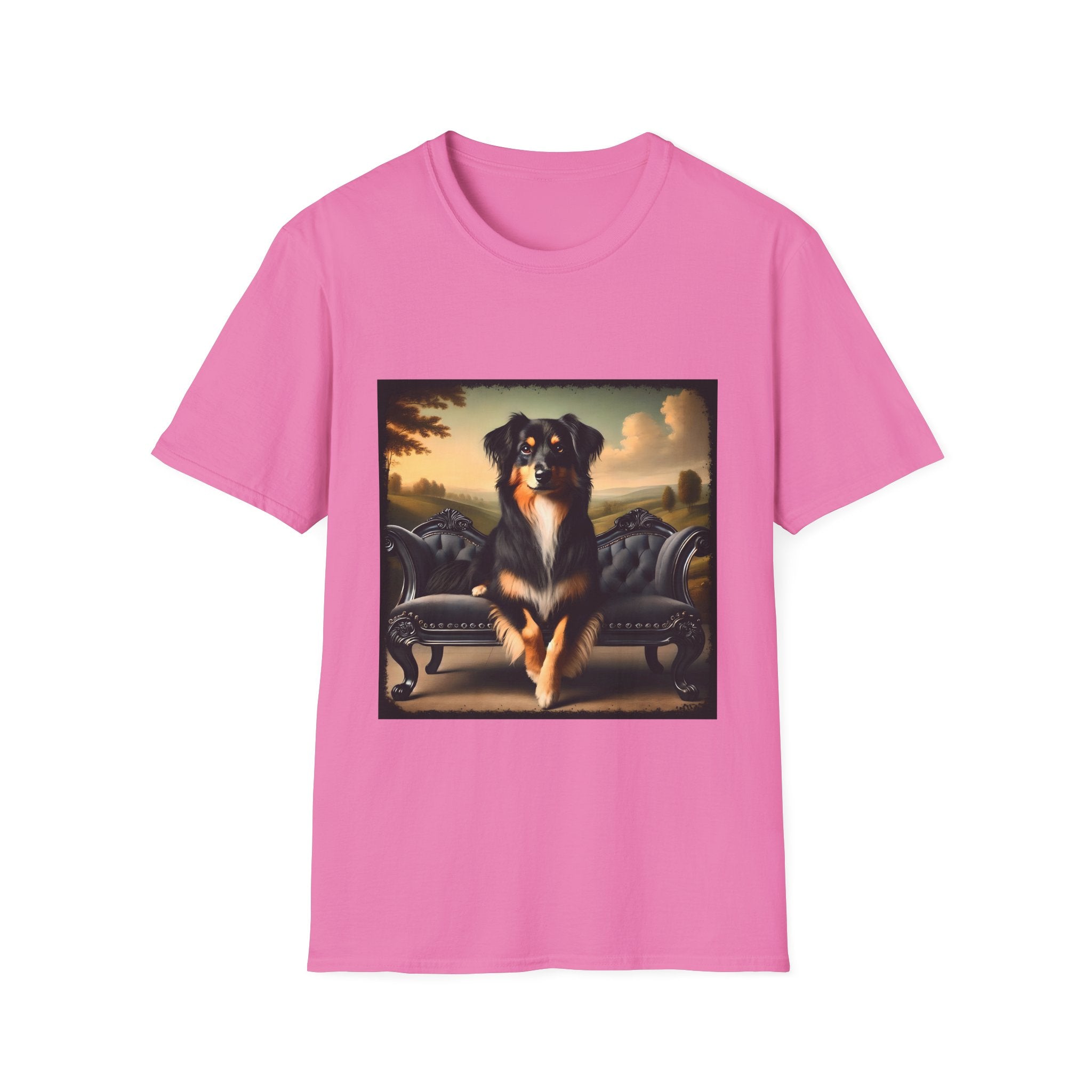 Miniature American Shepherd Poised Portrait | Unisex Dog T-Shirt