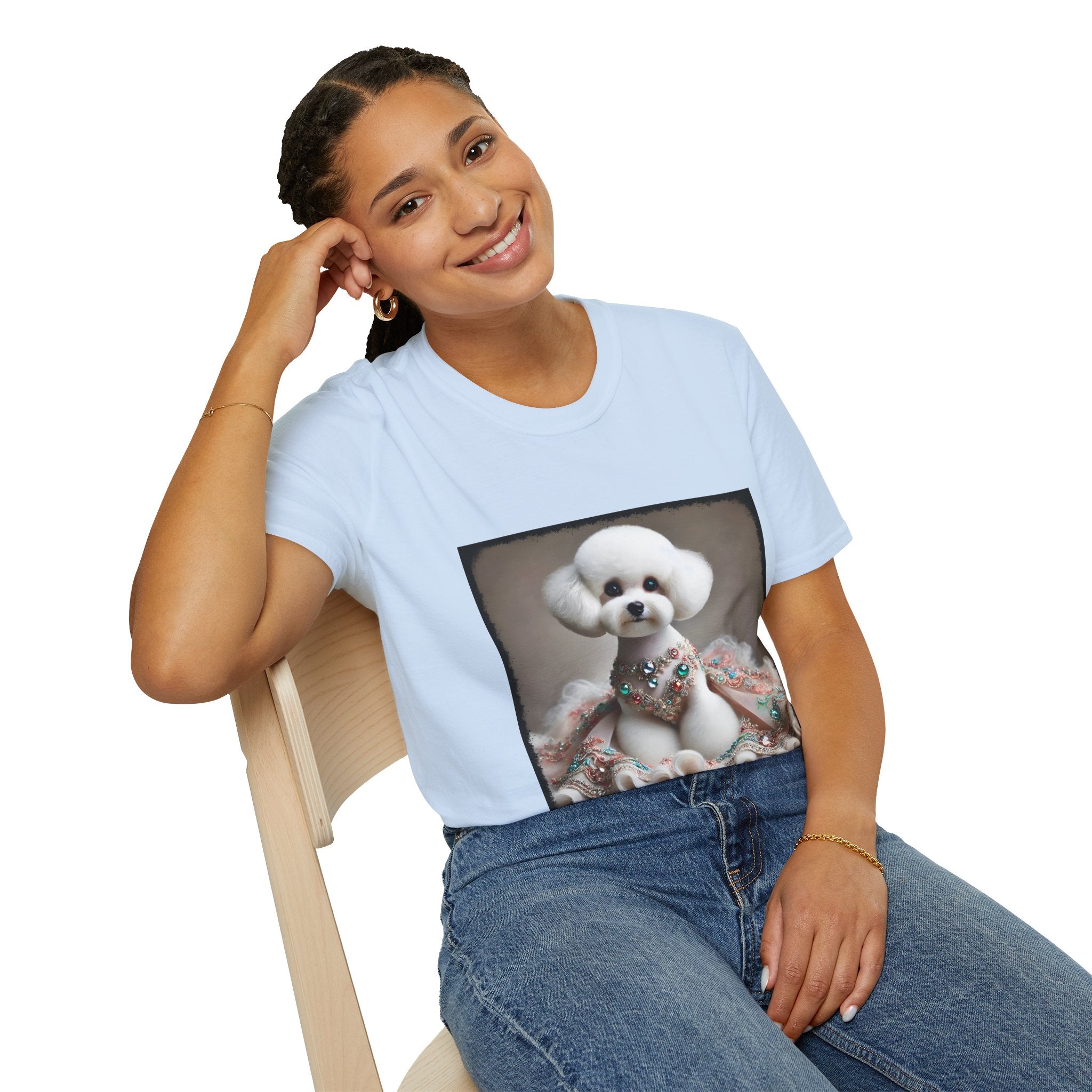 Bichon Frise Jeweled Beauty | Unisex Dog T-Shirt