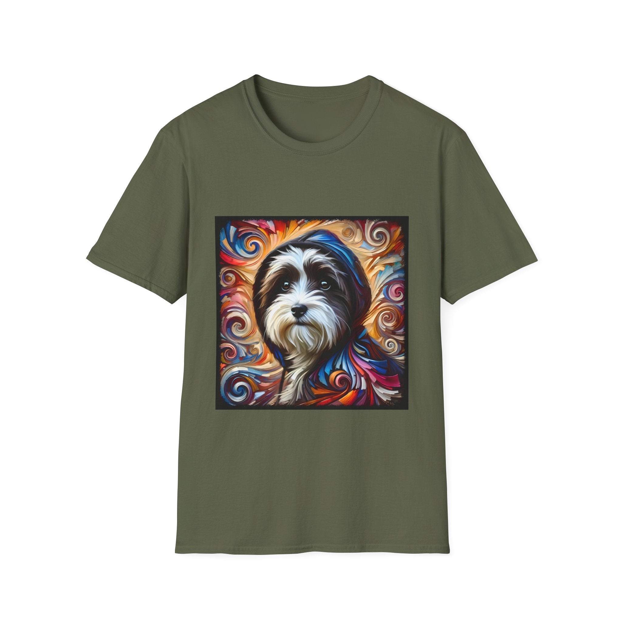 Havanese Relaxed Swirl |  Unisex Dog T-Shirt
