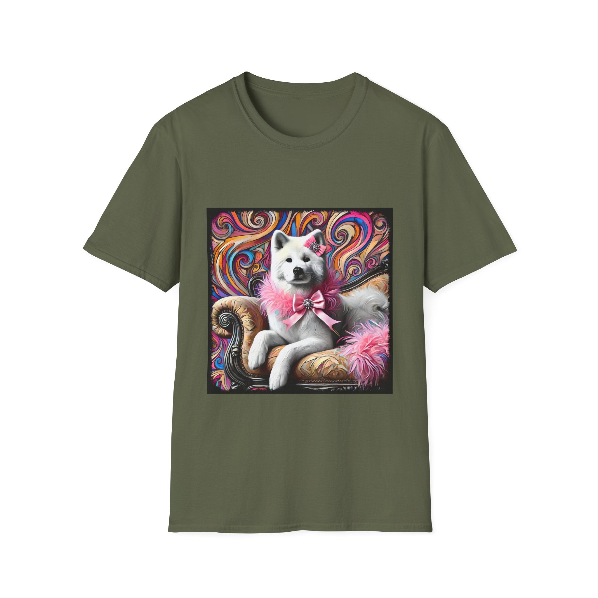 Akita Pink Sass Swirl | Unisex Dog T-Shirt