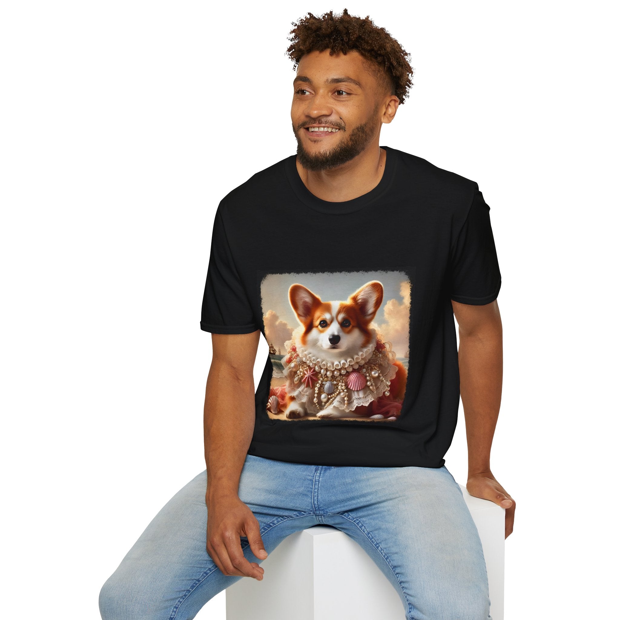 Pembroke Welsh Corgi Beach Muse | Unisex Dog T-Shirt