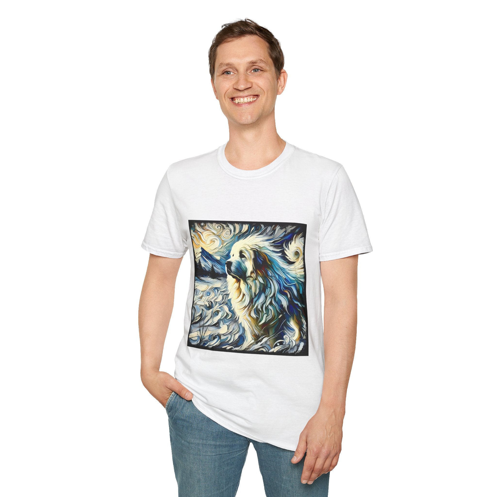 Great Pyrenees Snow Swirl | Unisex Dog T-Shirt