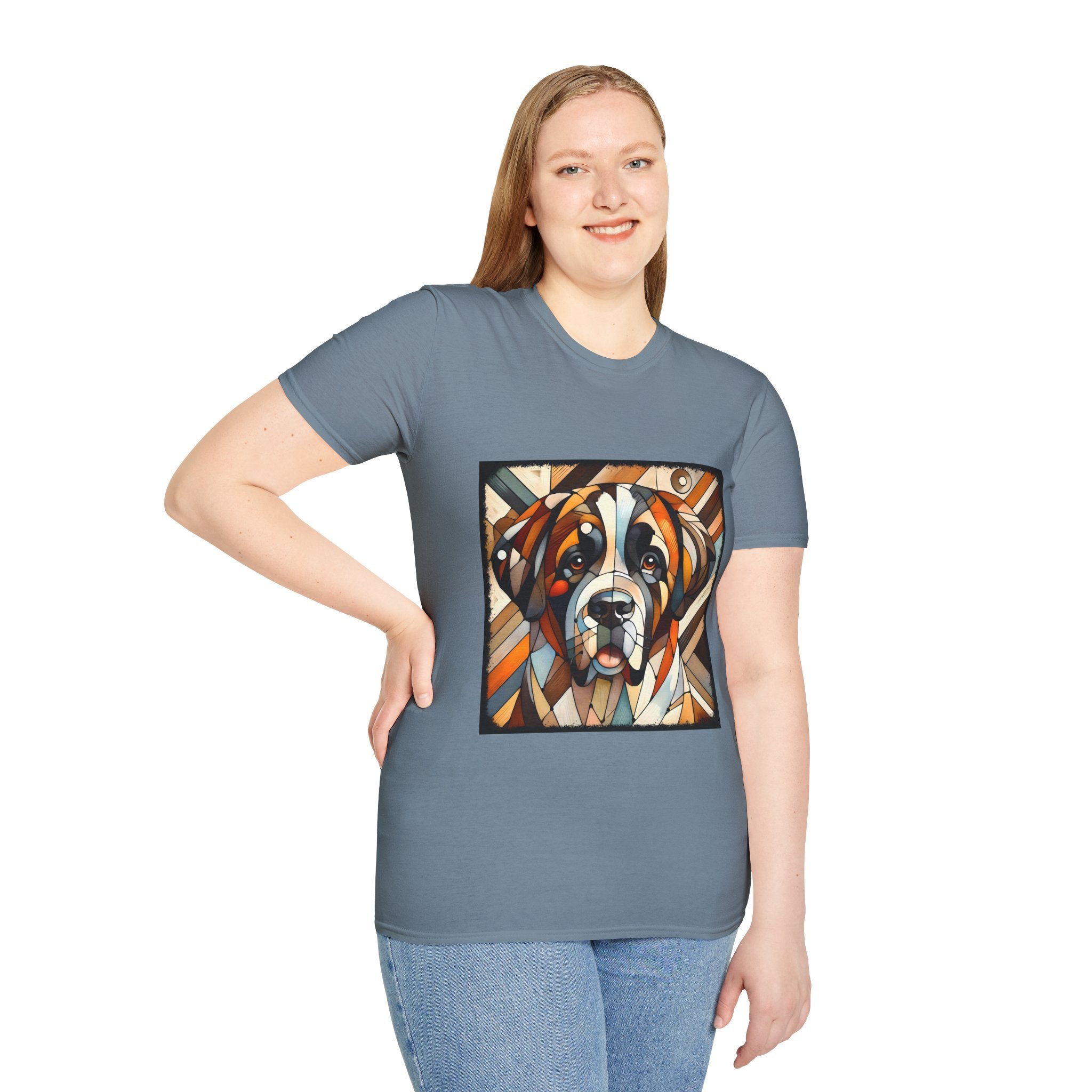 Saint Bernard Bold Geometric | Unisex Dog T-Shirt