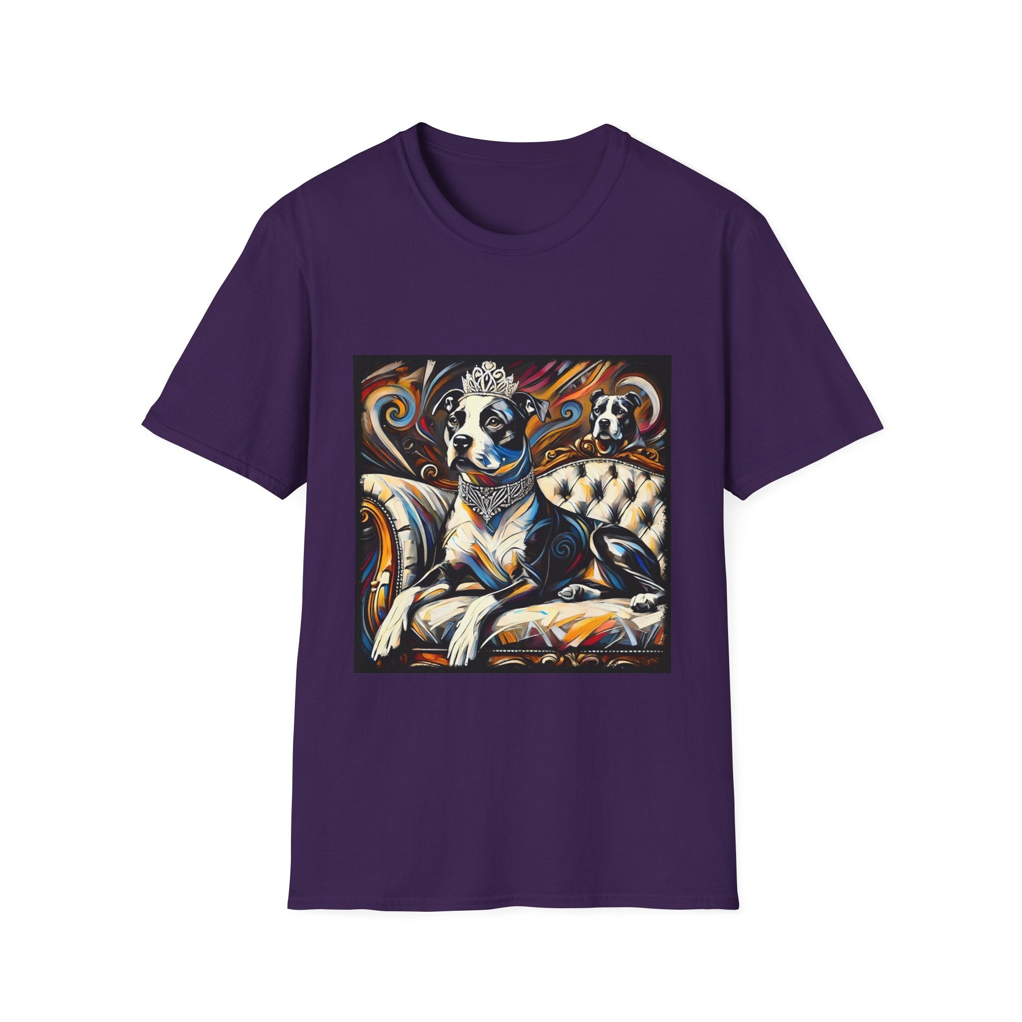 American Pit Bull Terrier Bold Princess Swirl  | Unisex Dog T-Shirt