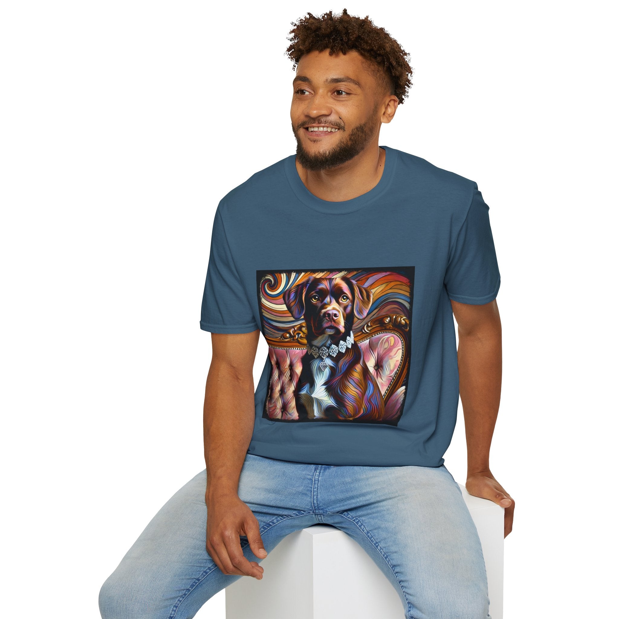 Labrador Retriever Vivid Swirl | Unisex Dog T-Shirt