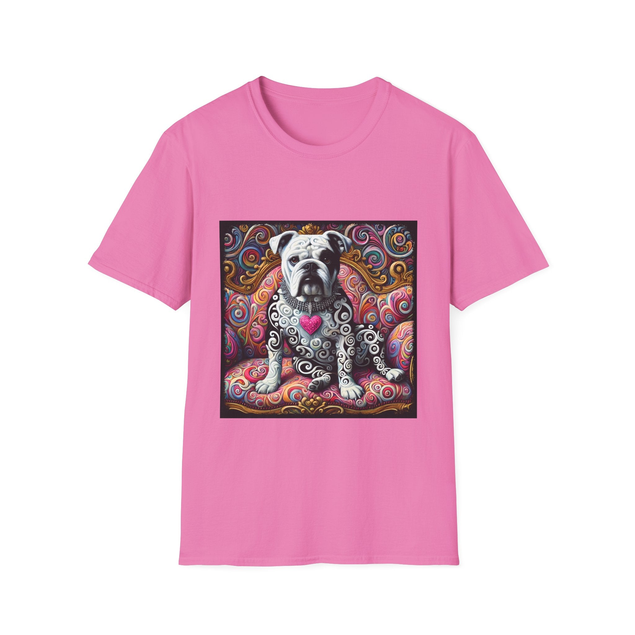 Bulldog Love Swirl | Unisex Dog T-Shirt