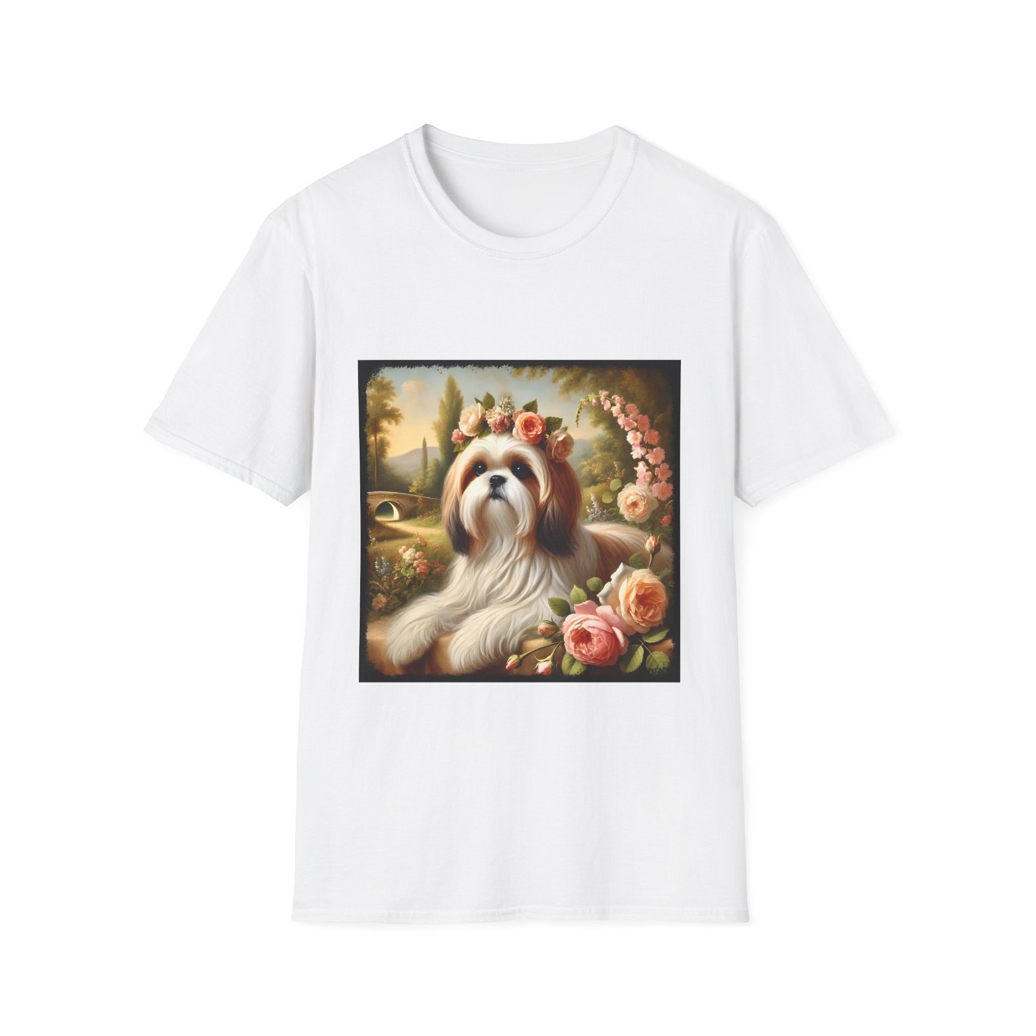 Shih Tzu Botanical Beauty | Unisex Dog T-Shirt