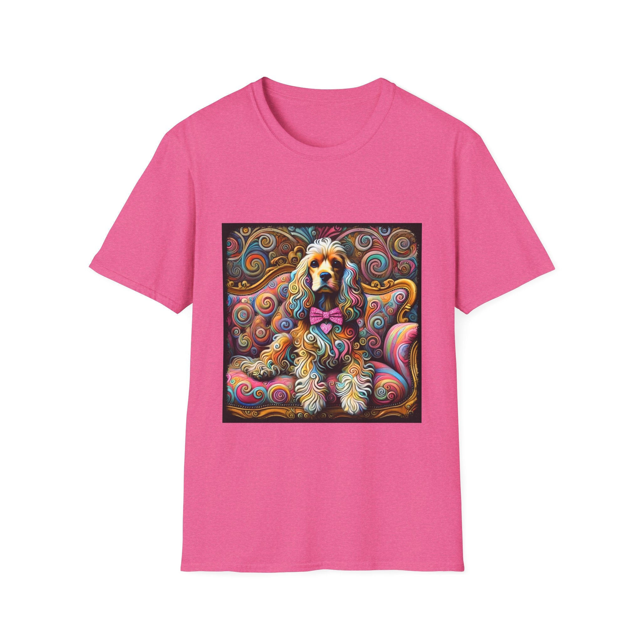 Cocker Spaniel Love Swirl | Unisex Dog T-Shirt