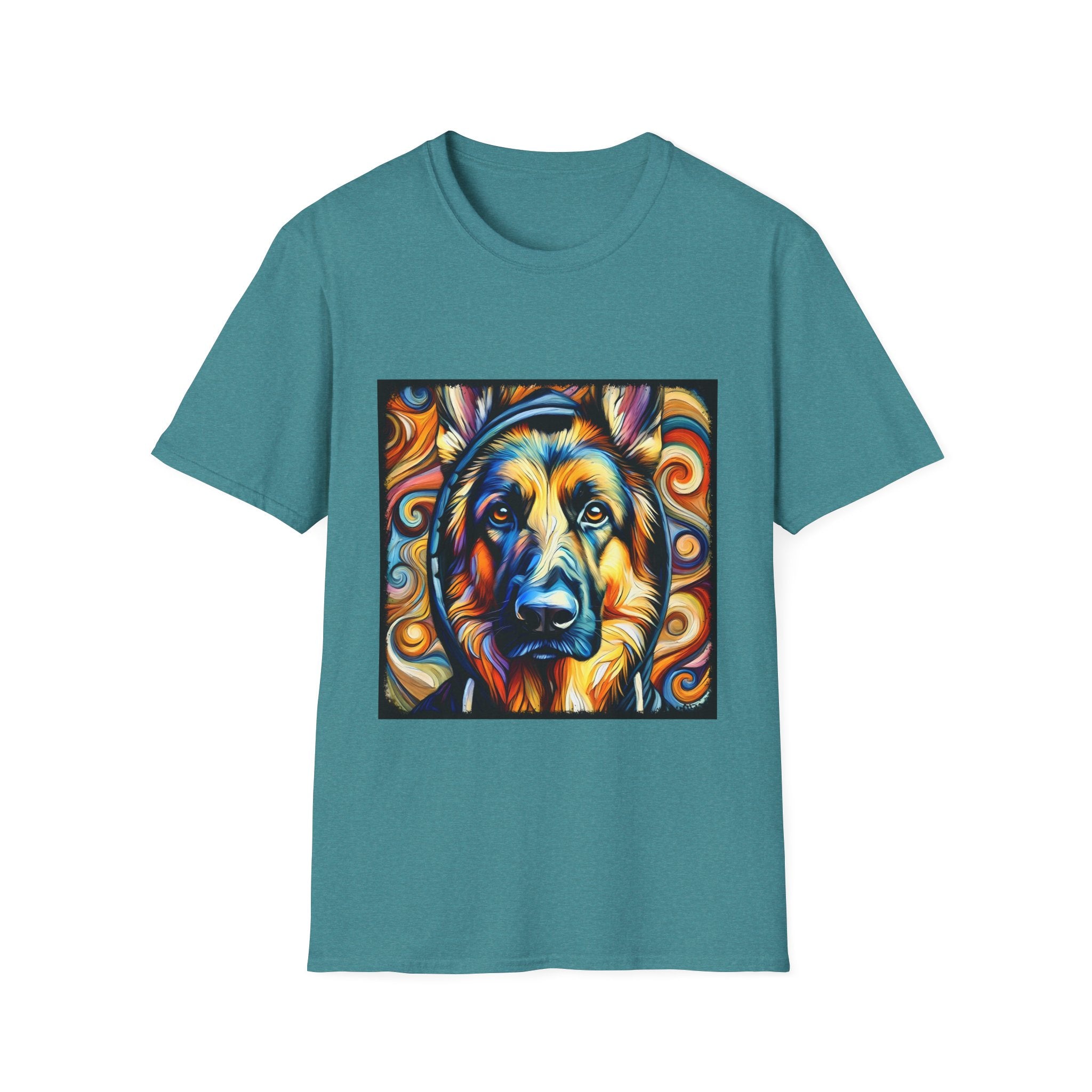 German Shepherd Relaxed Swirl | Unisex Dog T-Shirt