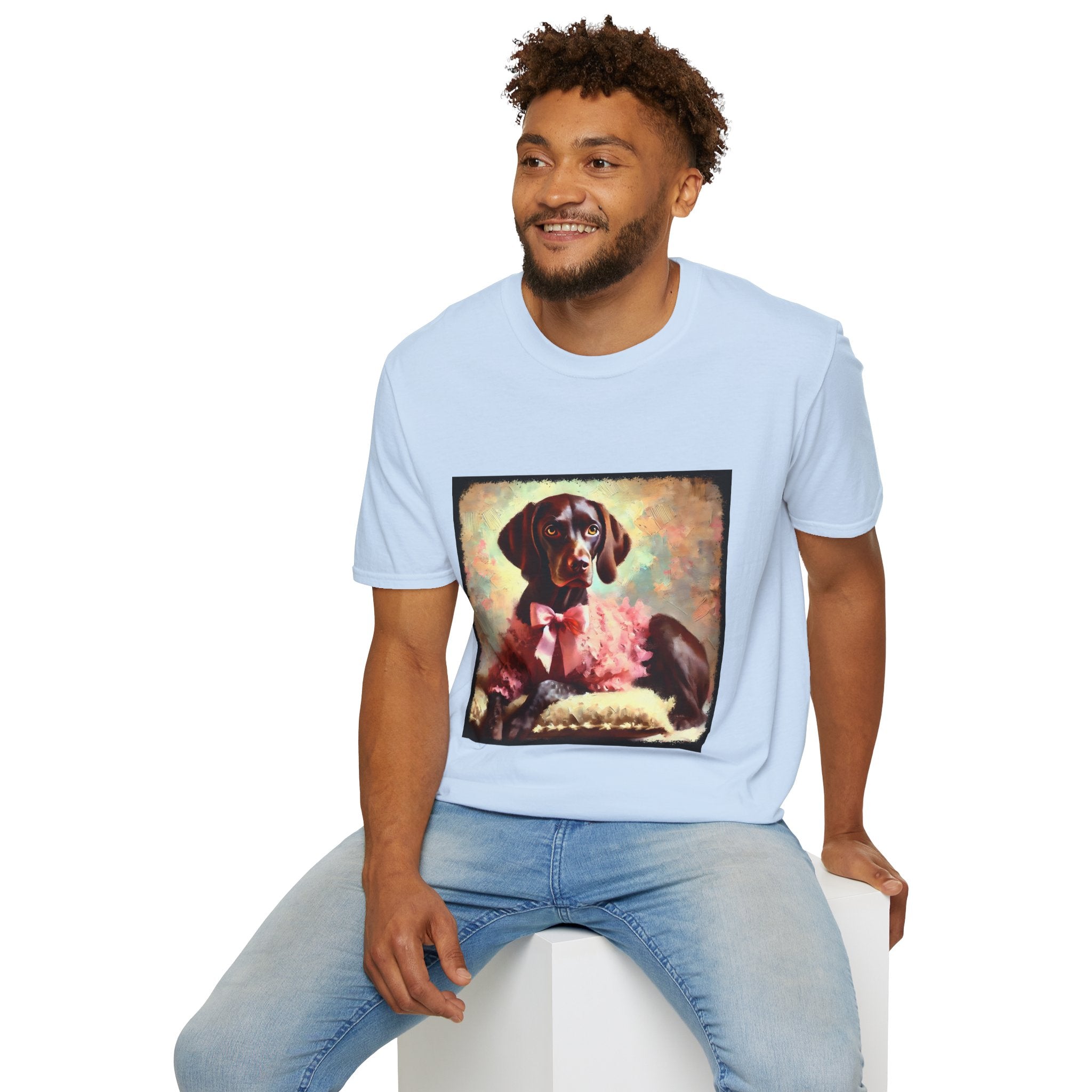 German Shorthaired Pointer Poised Classic | Unisex Dog T-Shirt