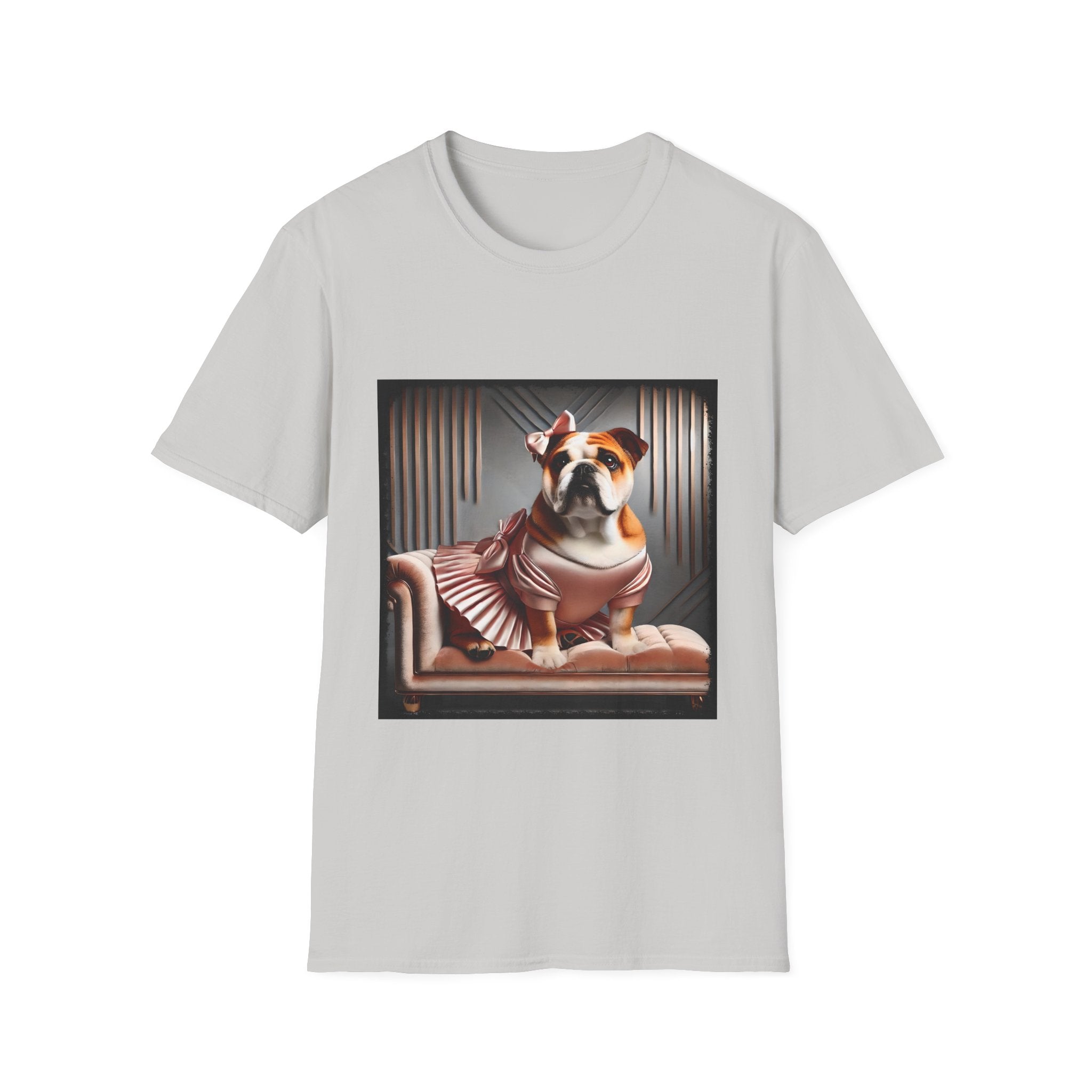 Bulldog Iconic Peach | Unisex Dog T-Shirt