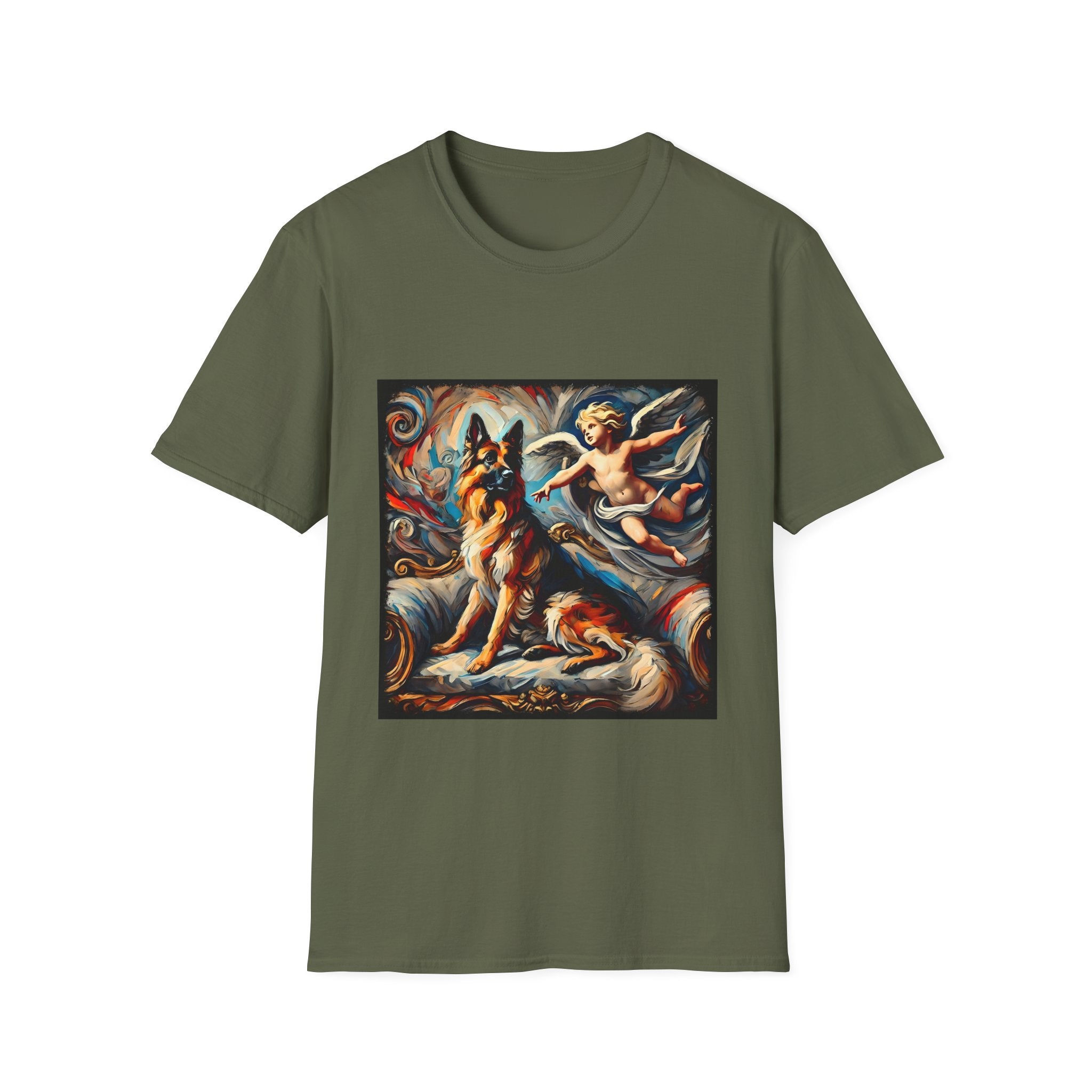 German Shepherd Divine Swirl | Unisex Dog T-Shirt