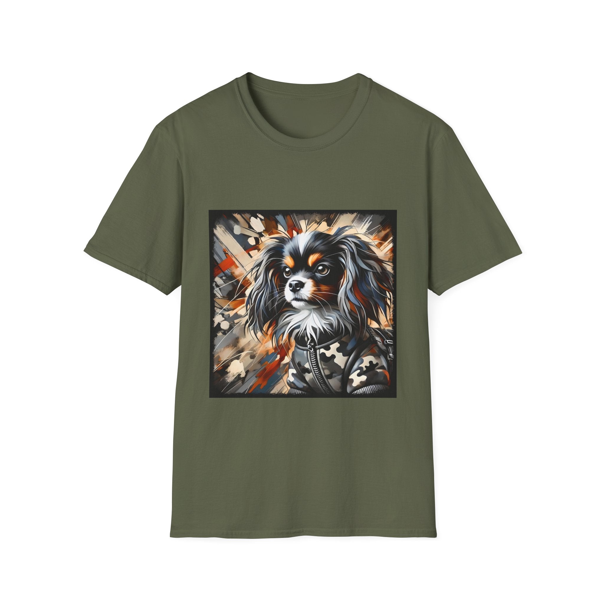 Cavalier King Charles Spaniel Bold Camo Classic | Unisex Dog T-Shirt